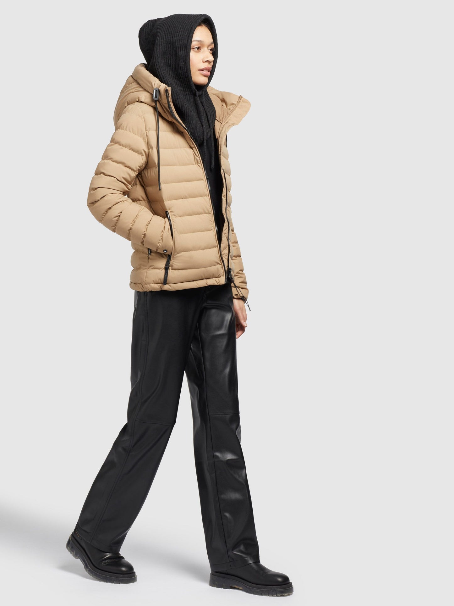 khujo Damen Jacke LOVINA5 MATT beige