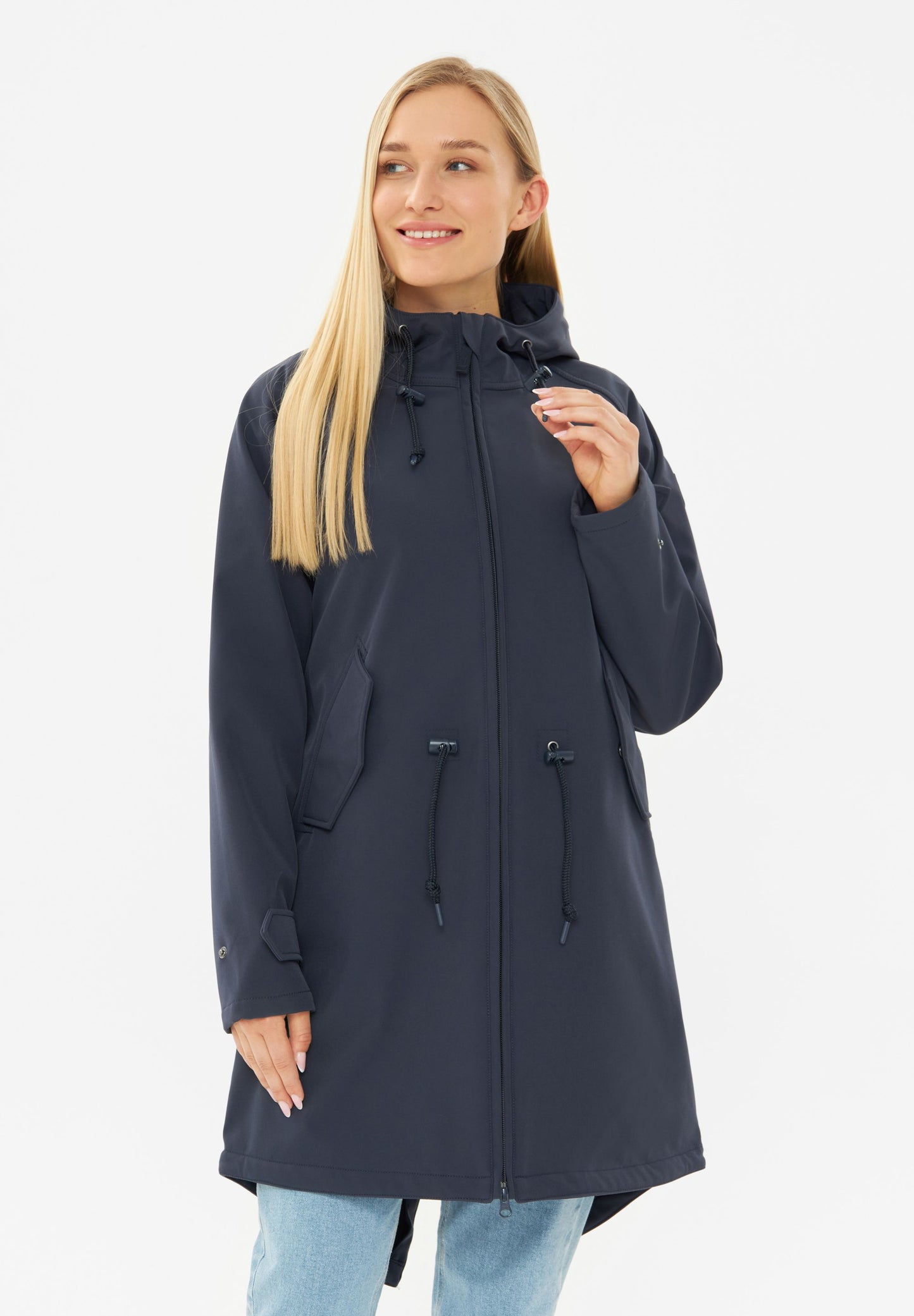 derbe Damen Jacke Friese Island blau
