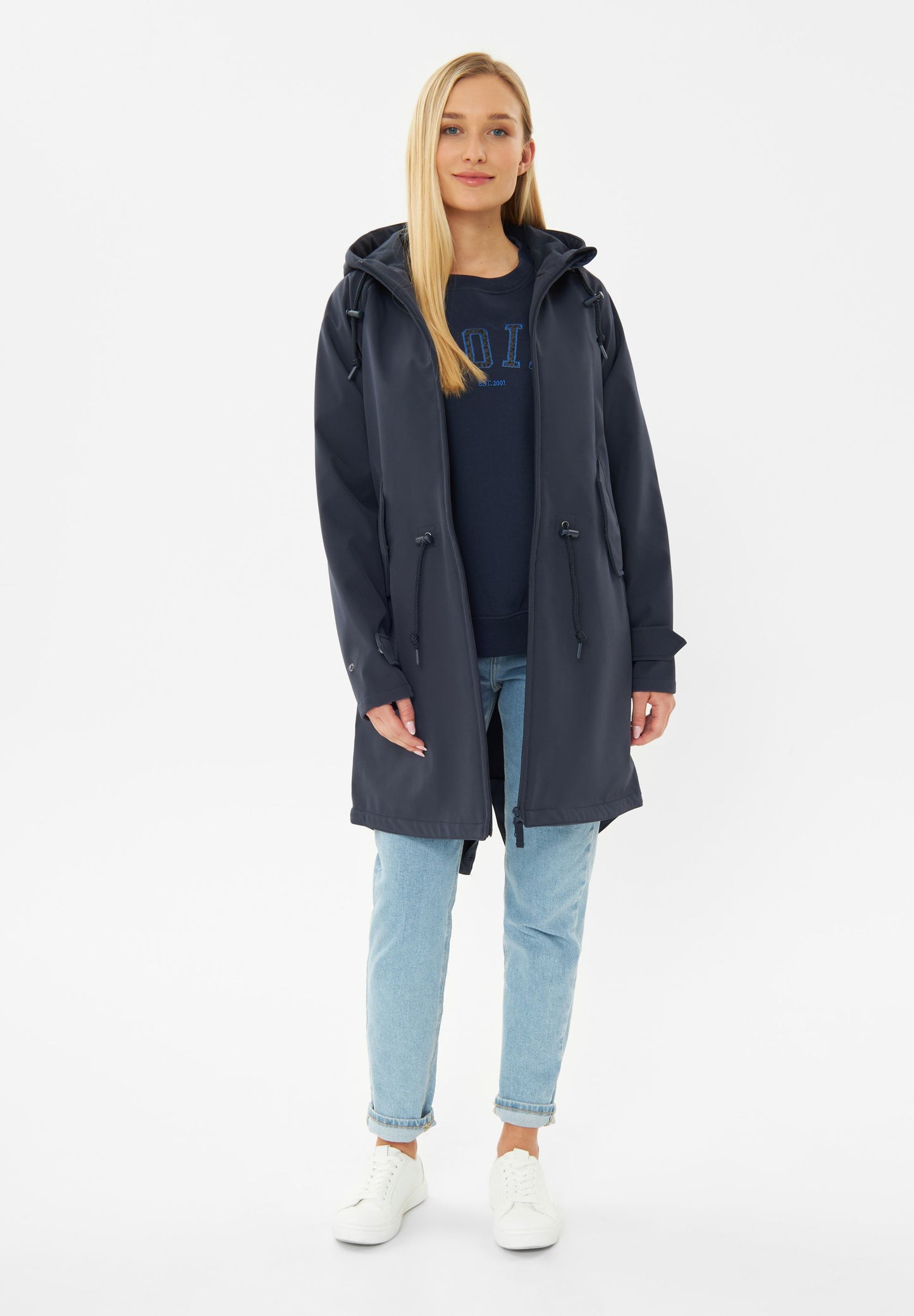 derbe Damen Jacke Friese Island blau