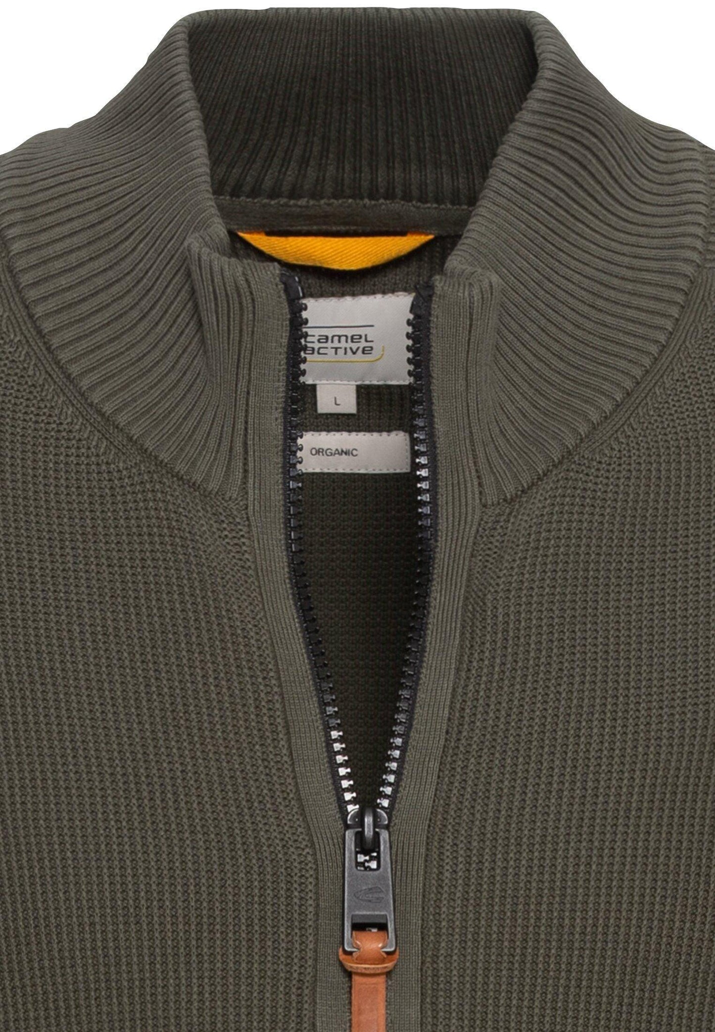 Camel Active Herren Strickjacke grün