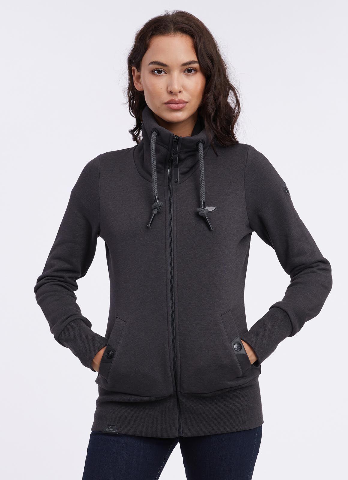 Ragwear Damen Sweatjacke Rylie Zip Core grau