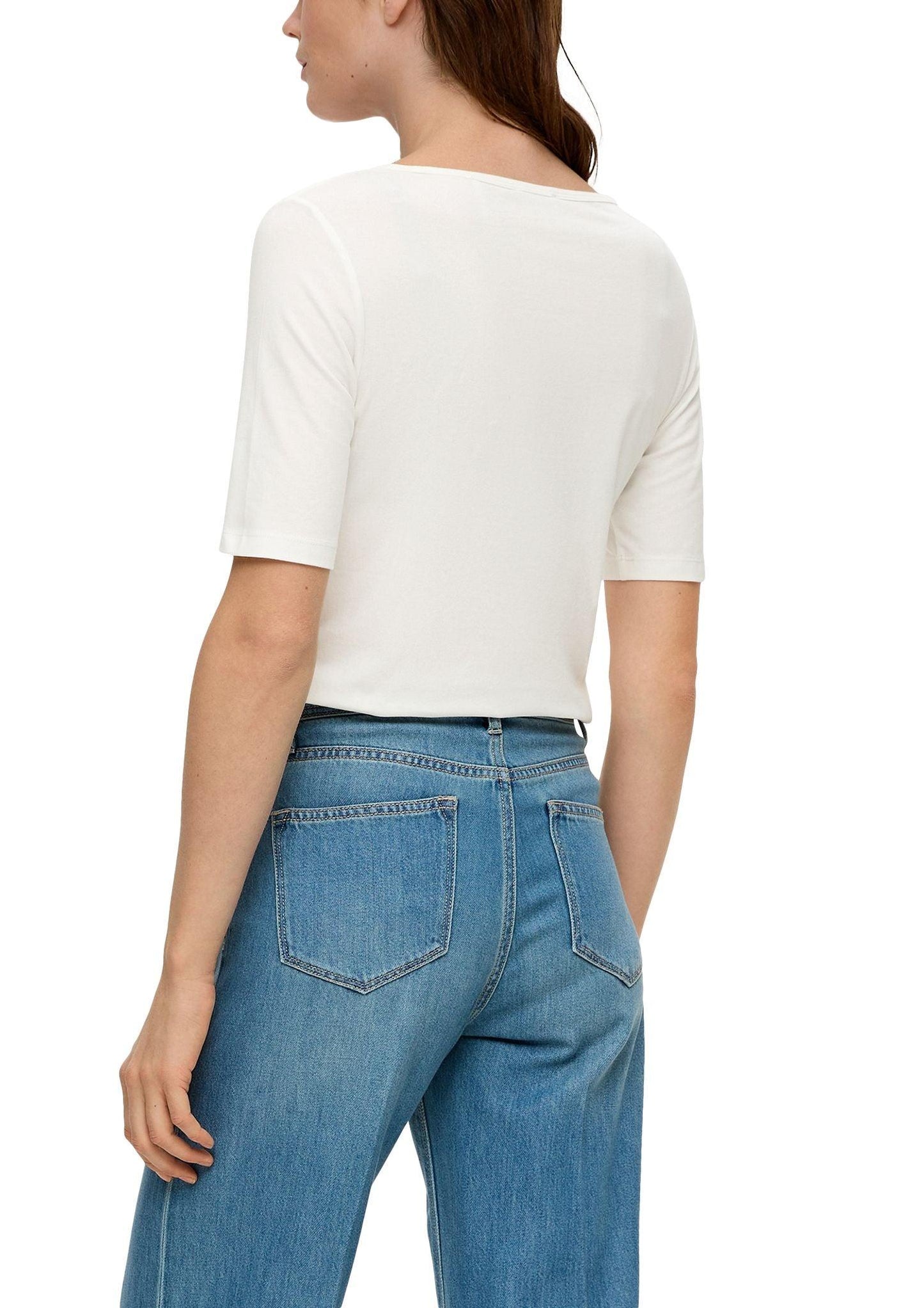 s. Oliver Damen Shirt weiß
