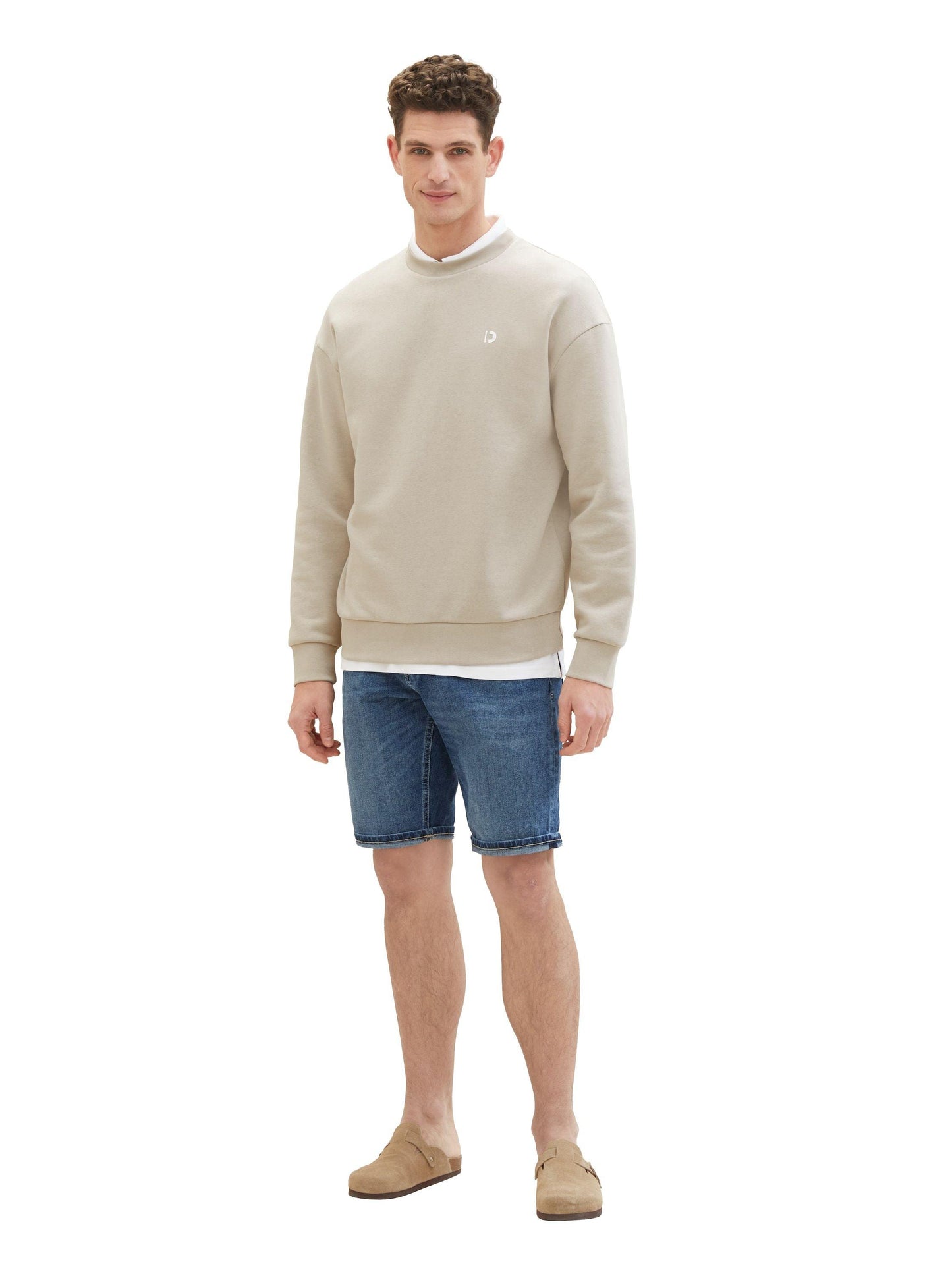 Tom Tailor Herren Jeansshorts Josh blau