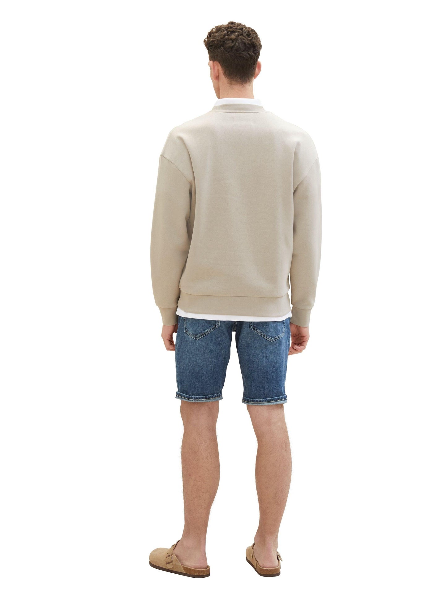 Tom Tailor Herren Jeansshorts Josh blau