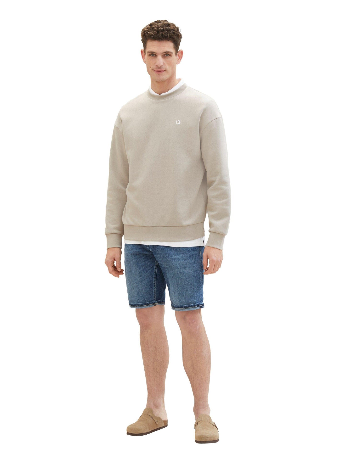 Tom Tailor Herren Jeansshorts Josh blau