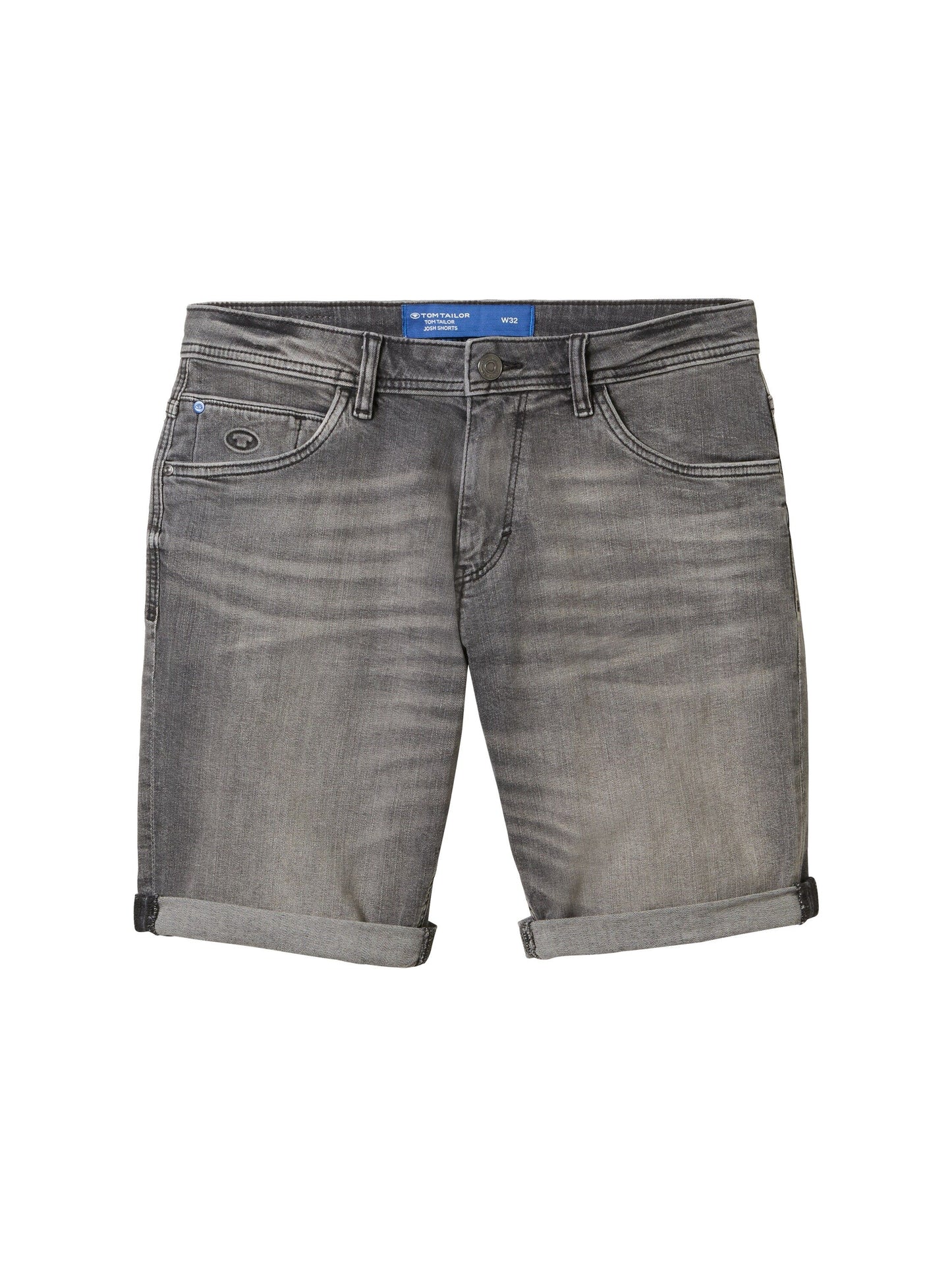 Tom Tailor Herren Jeansshorts Josh grau