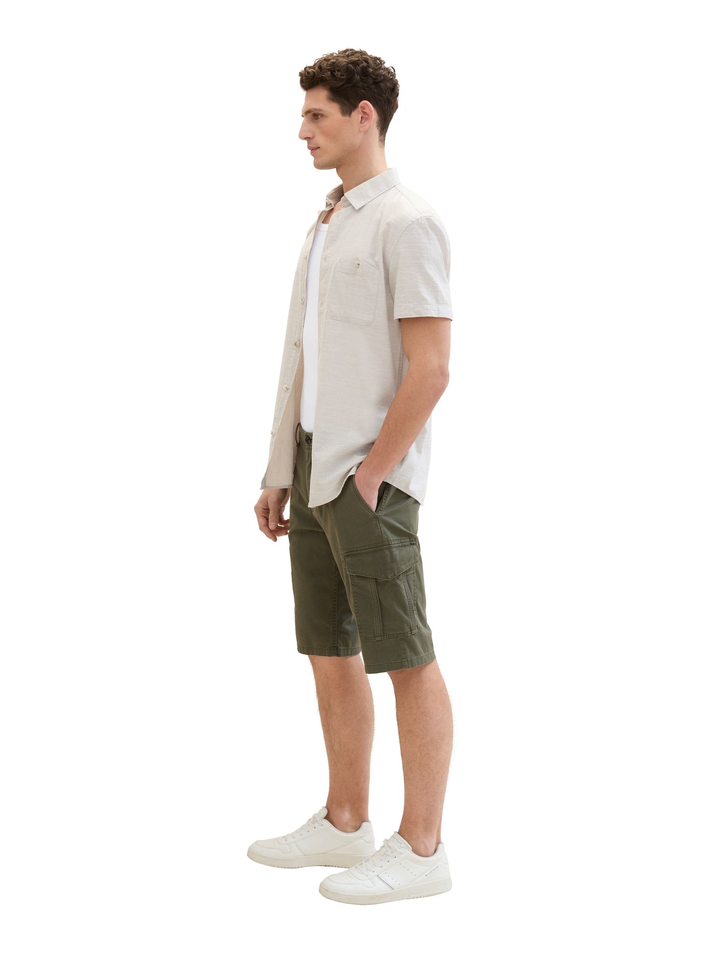 Tom Tailor Herren Cargoshorts grün
