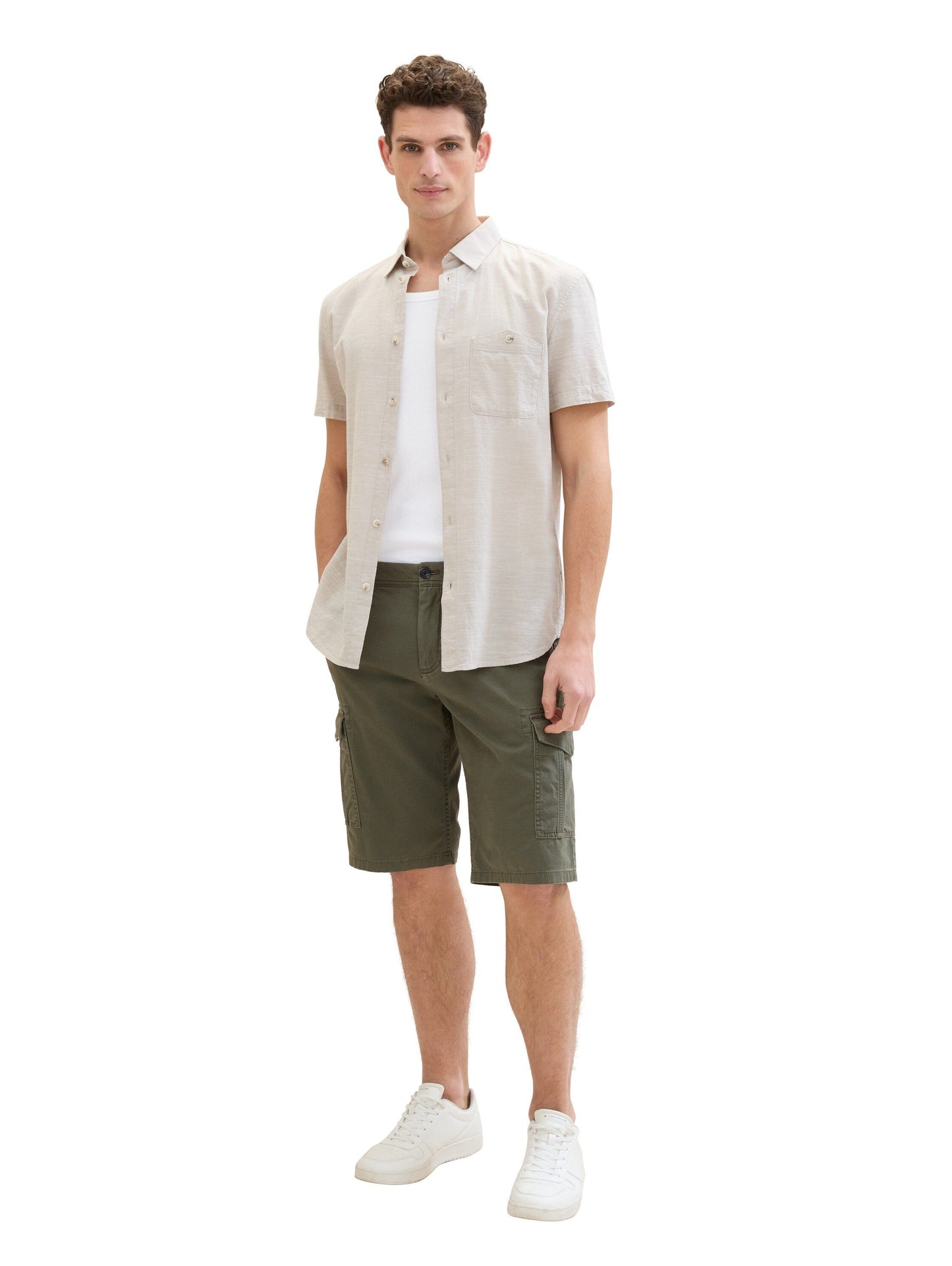 Tom Tailor Herren Cargoshorts grün