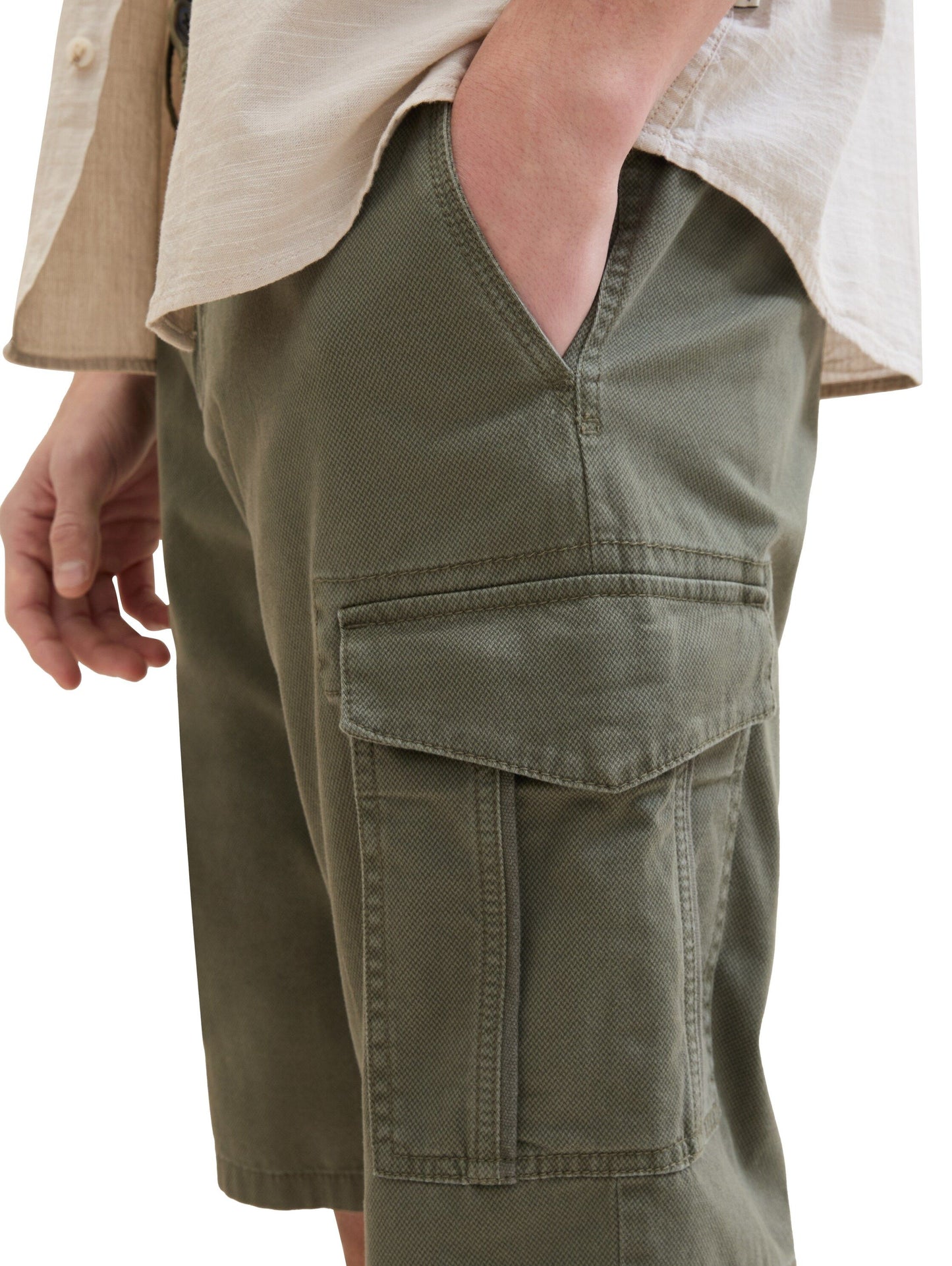 Tom Tailor Herren Cargoshorts grün