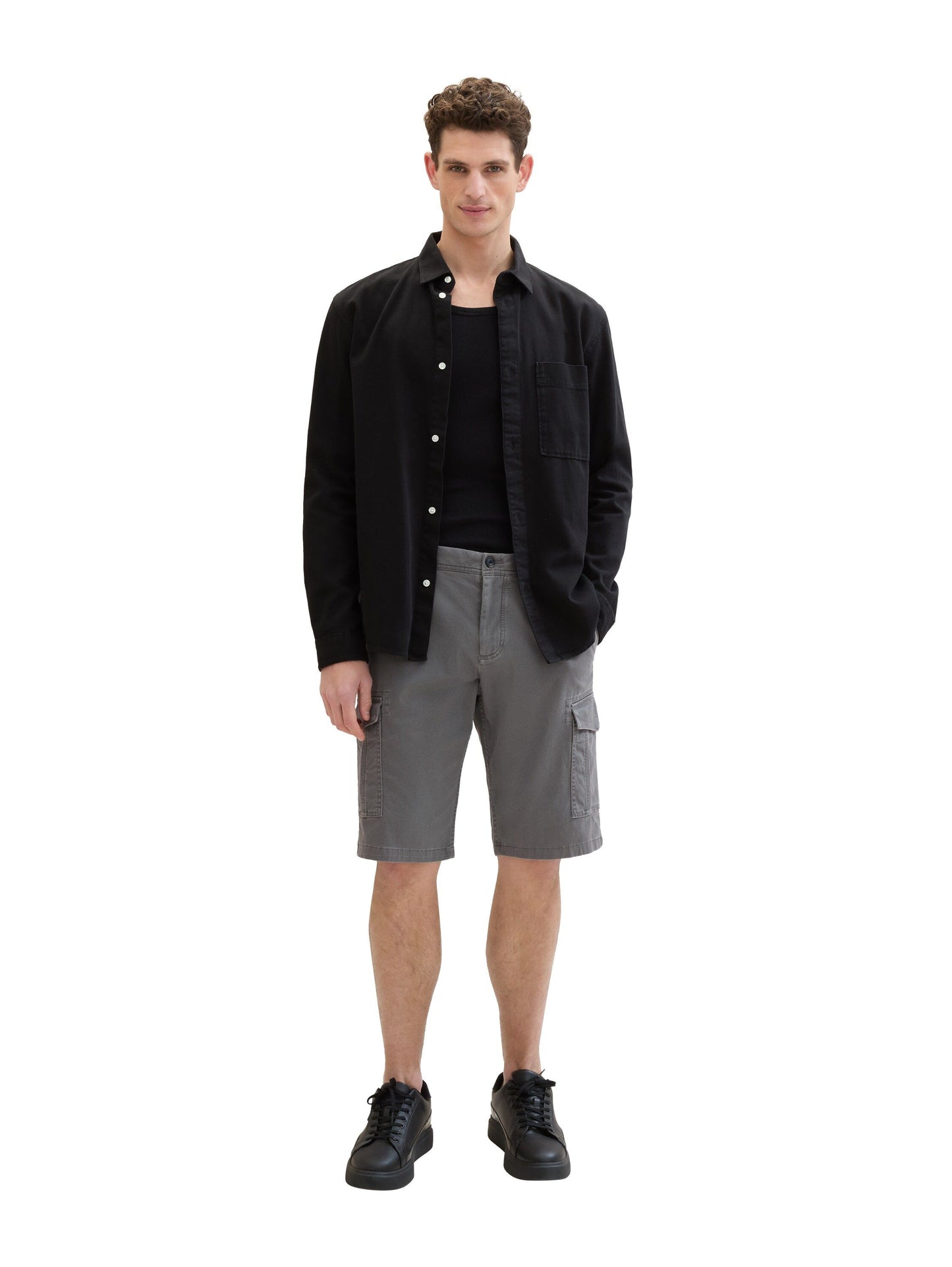 Tom Tailor Herren Cargoshorts schwarz