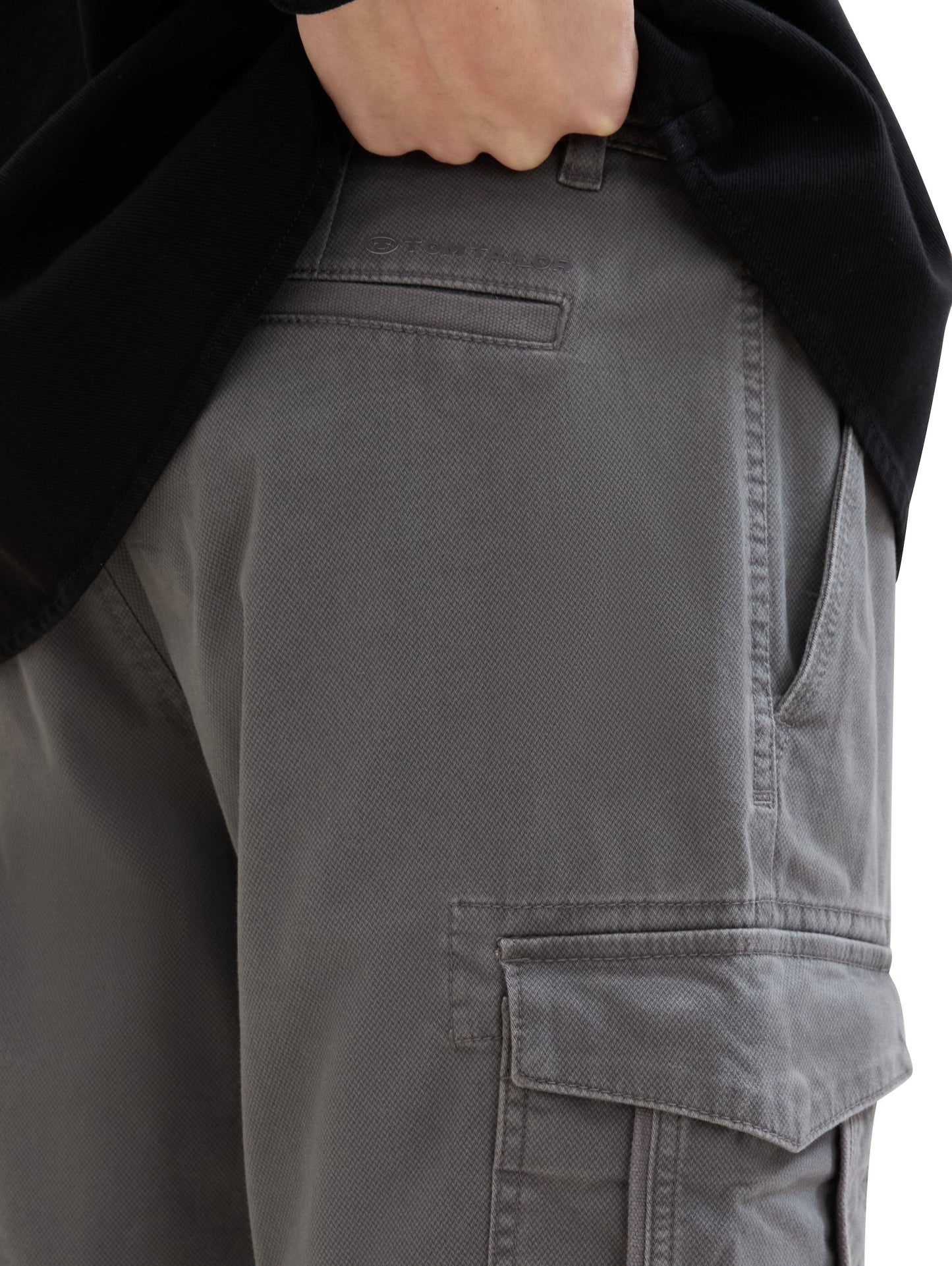 Tom Tailor Herren Cargoshorts schwarz