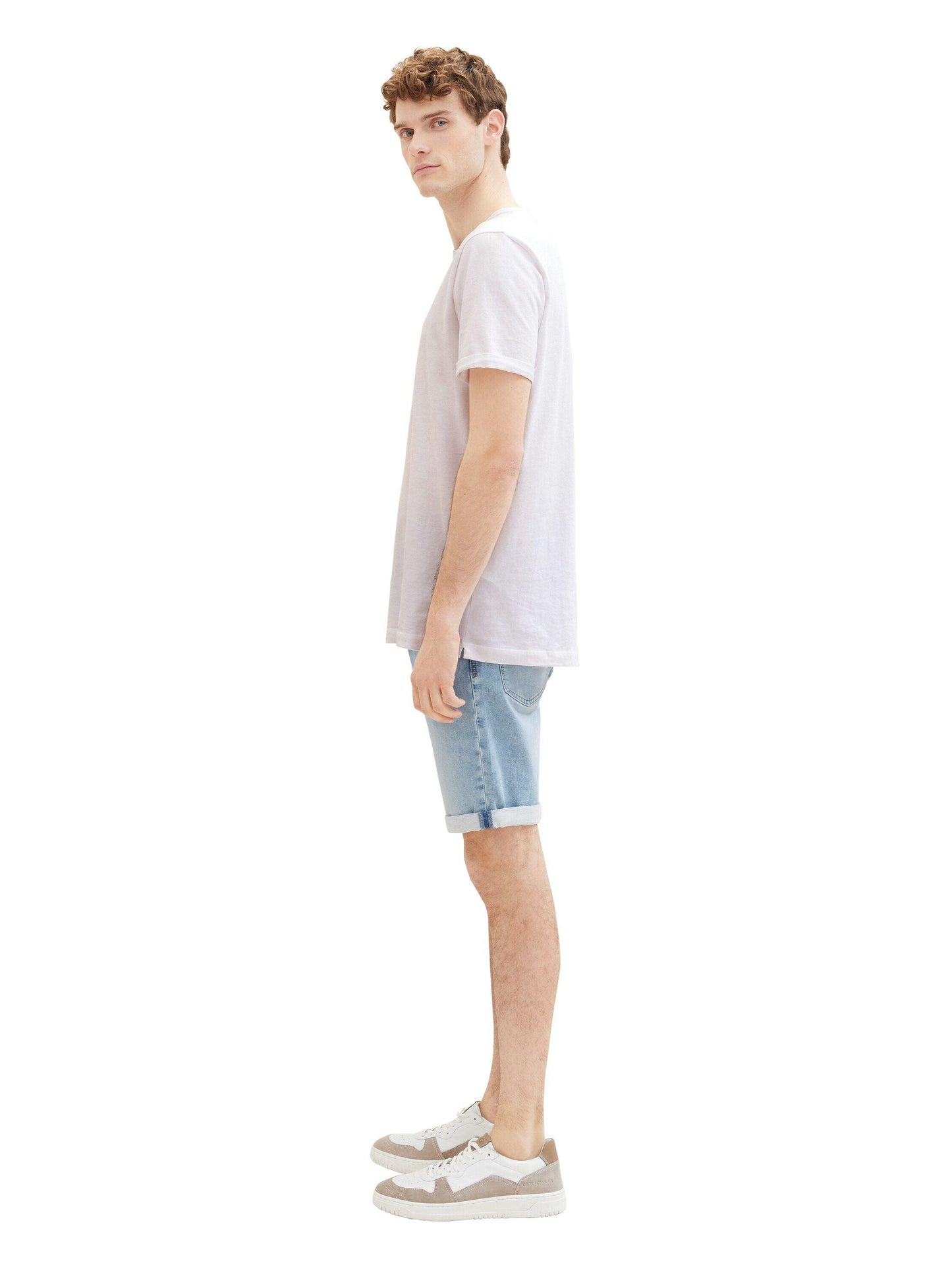 Tom Tailor Herren Jeansshorts Josh blau
