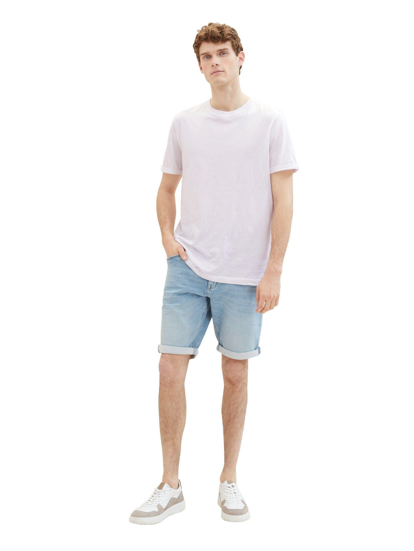 Tom Tailor Herren Jeansshorts Josh blau