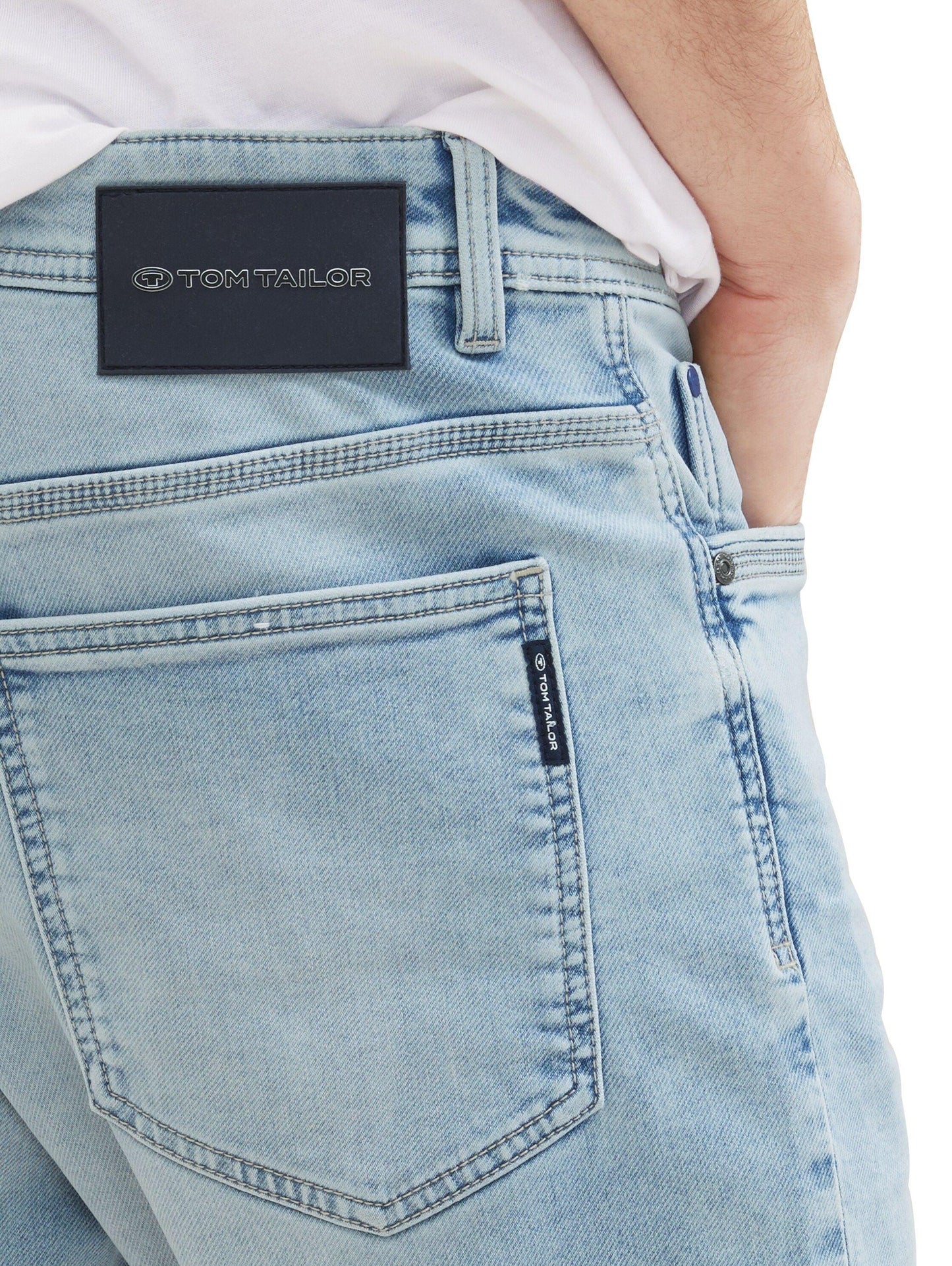 Tom Tailor Herren Jeansshorts Josh blau