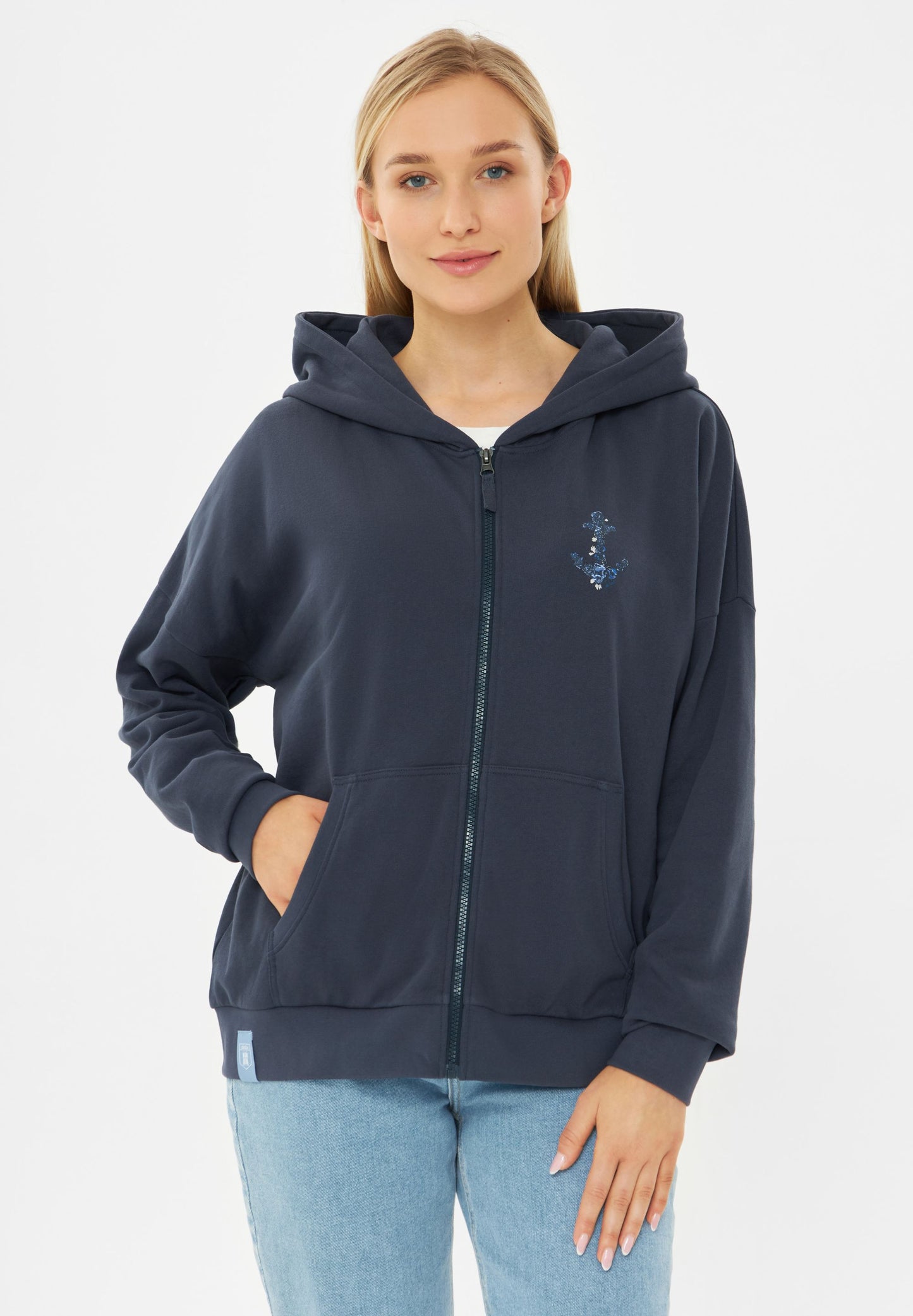 derbe Damen Jacke Rosenanker blau
