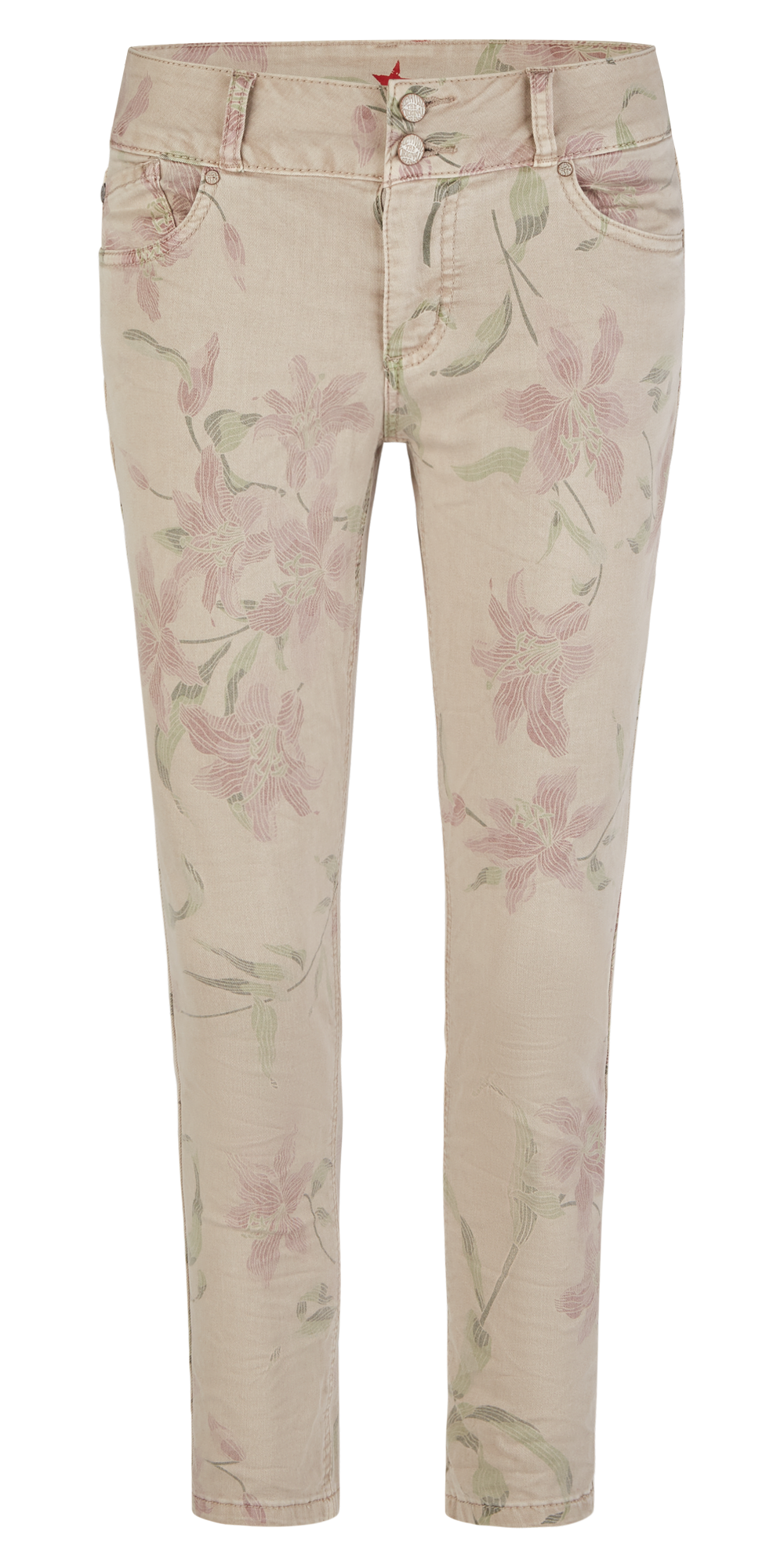 Buena Vista Damen Jeans Tummyless 7/8 stretch twill beige