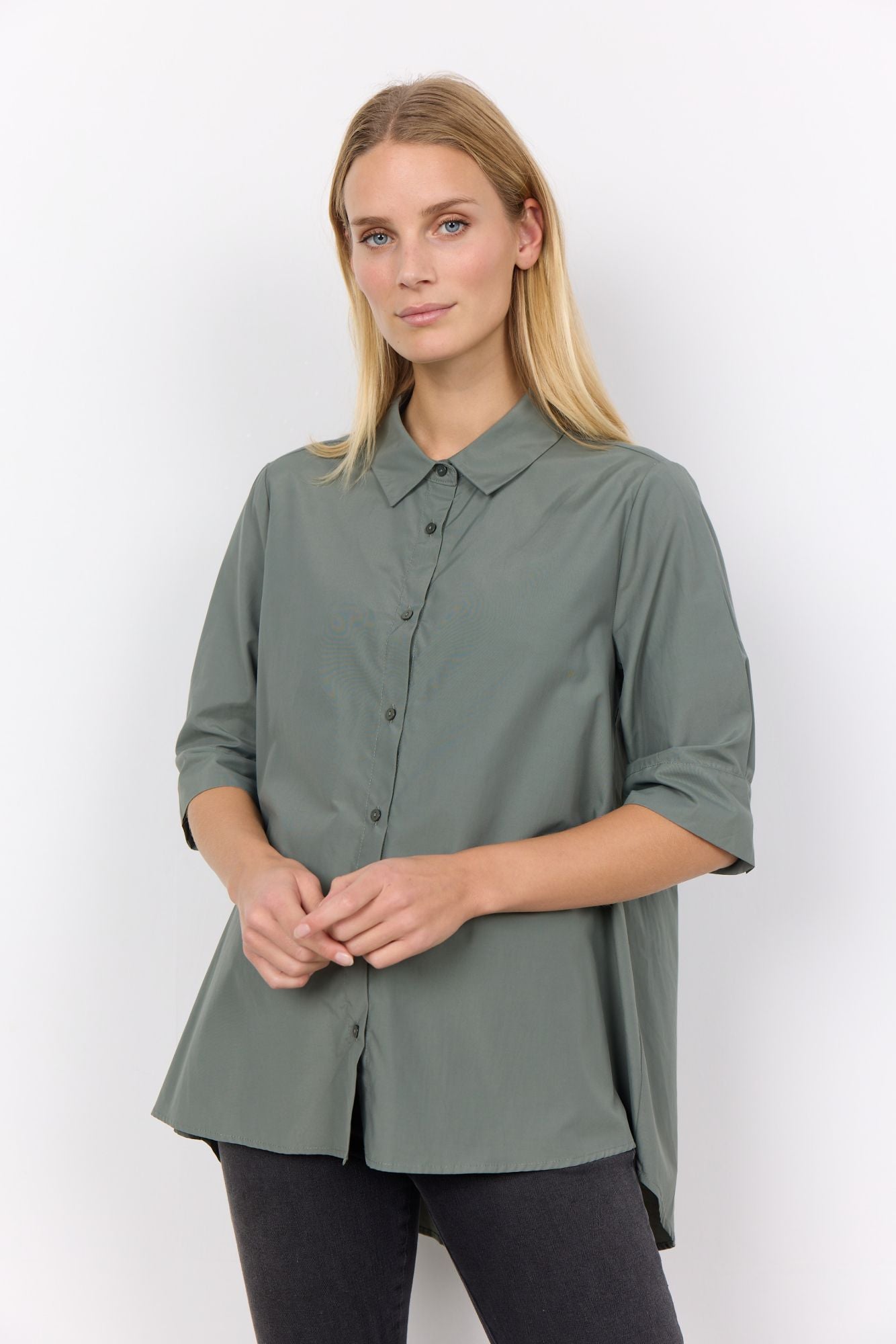 Soyaconcept Damen Blusenhemd SC-NETTI 39 grün