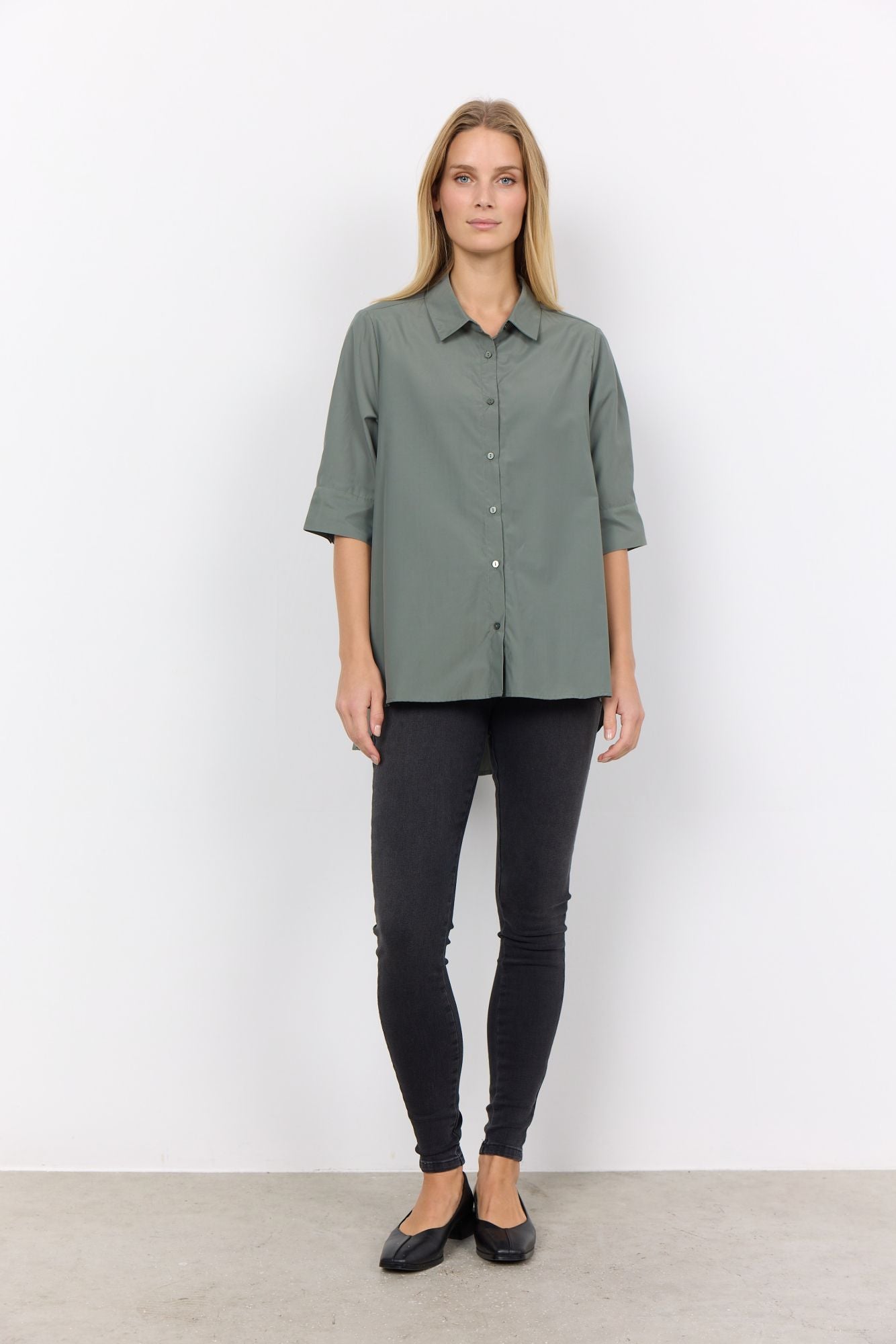 Soyaconcept Damen Blusenhemd SC-NETTI 39 grün