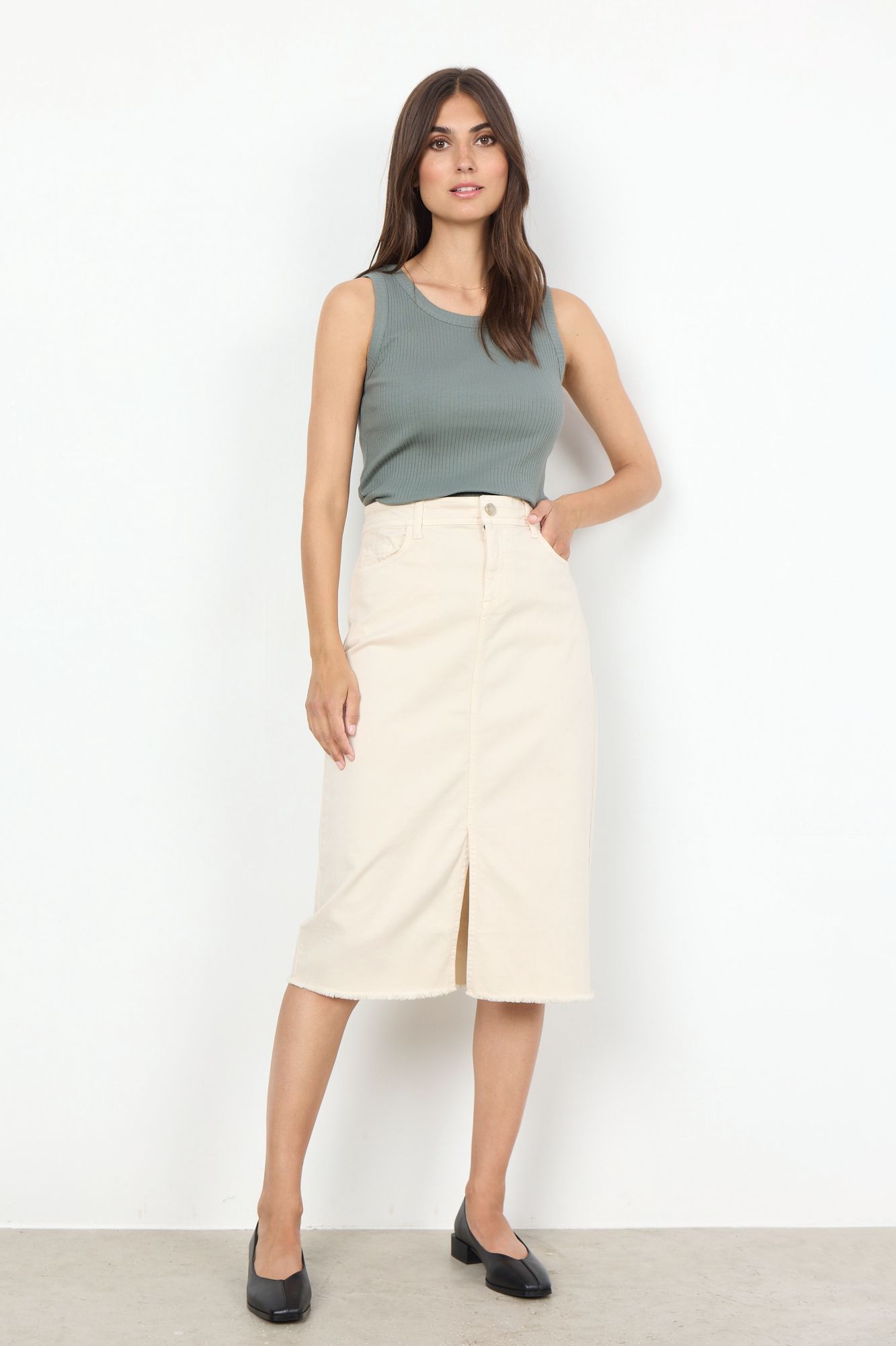 Soyaconcept Damen Rock SC-ERNA 22 weiß