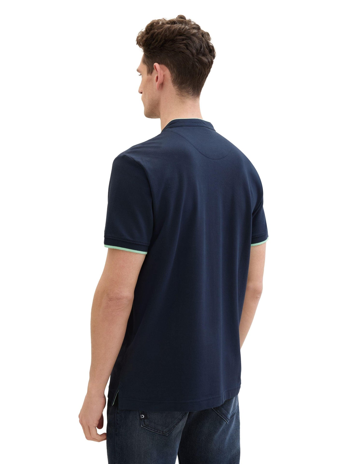 Tom Tailor Herren Poloshirt blau