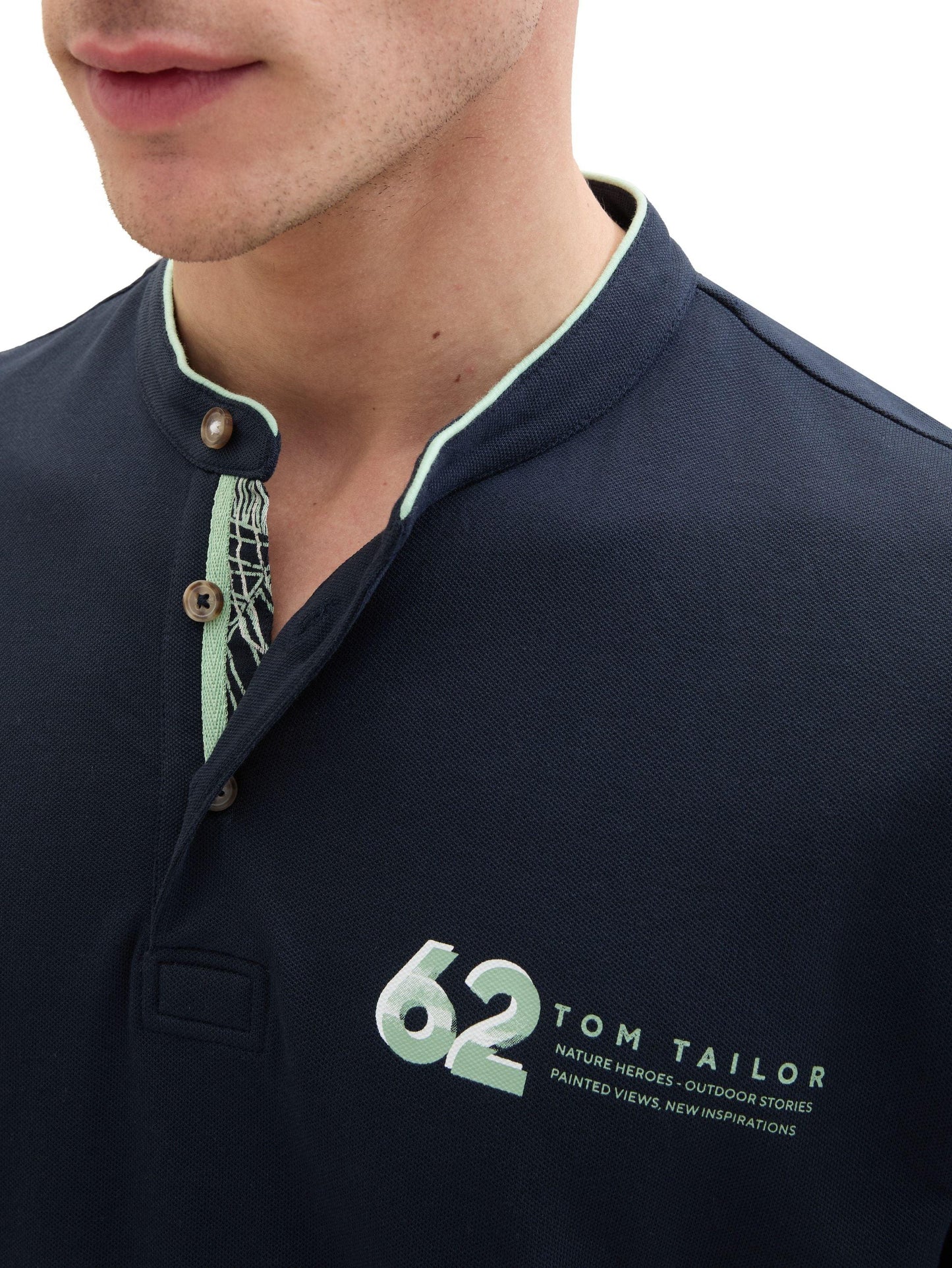 Tom Tailor Herren Poloshirt blau
