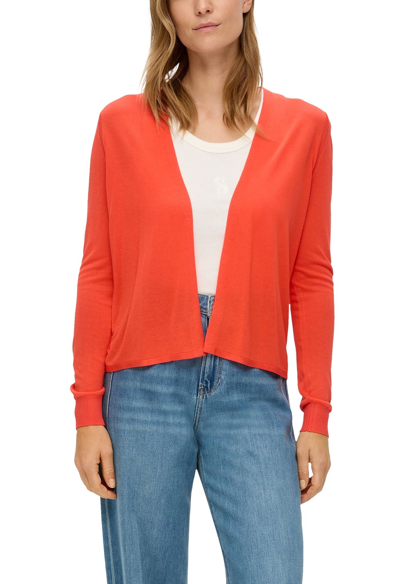 s. Oliver Damen Strickjacke orange