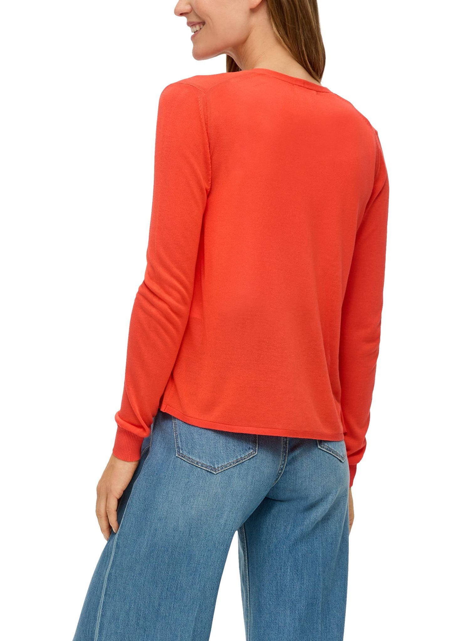 s. Oliver Damen Strickjacke orange