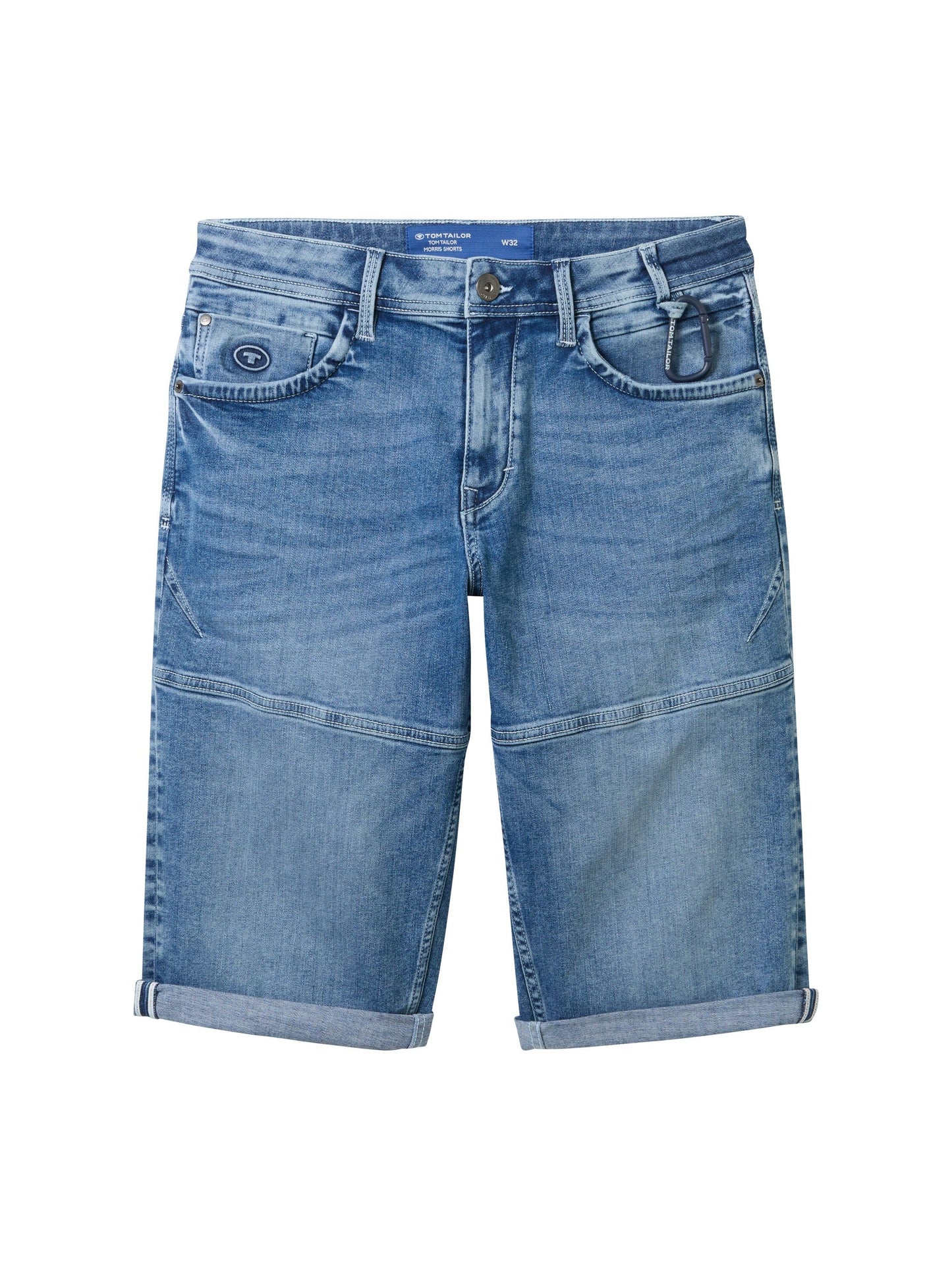 Tom Tailor Herren Morris Overknee Shorts blau