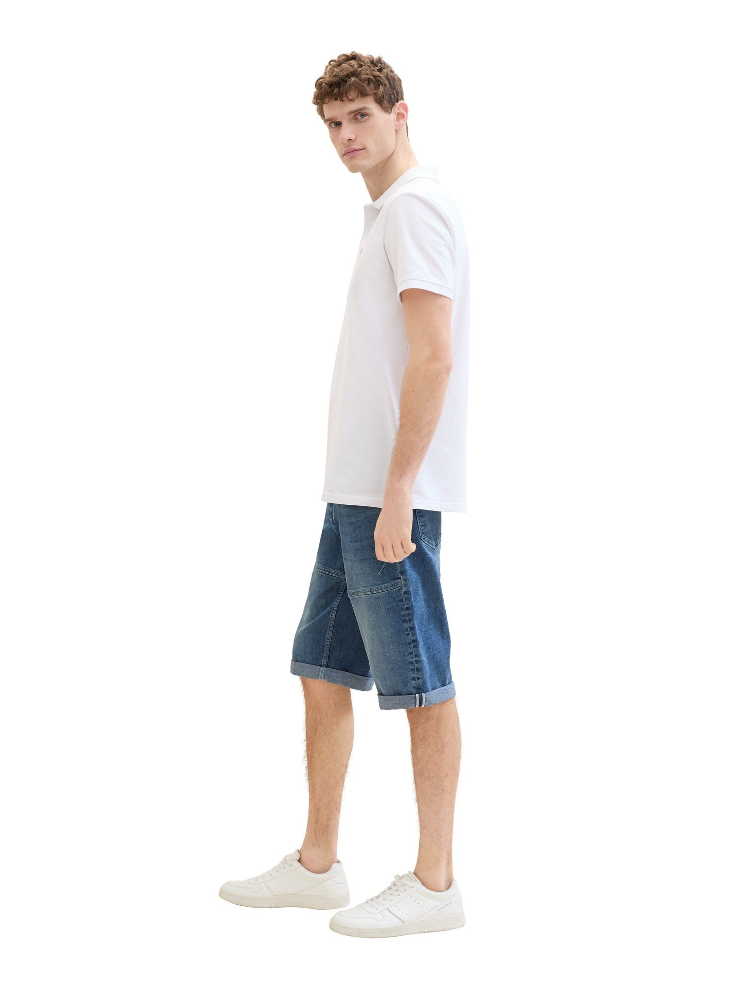 Tom Tailor Herren Morris Overknee Shorts blau