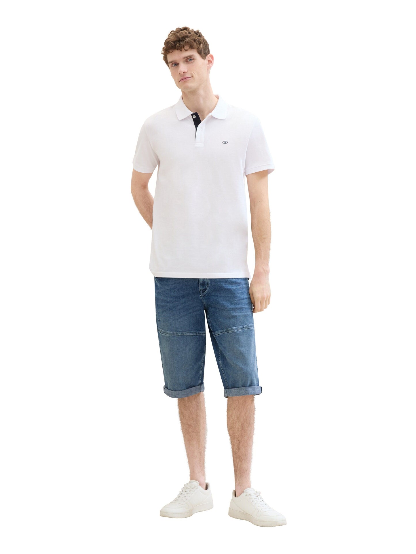 Tom Tailor Herren Morris Overknee Shorts blau