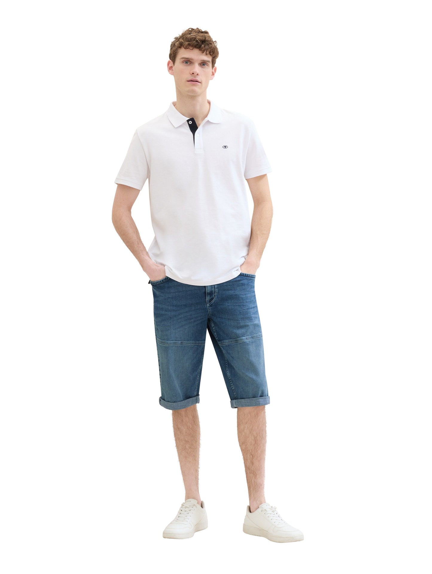 Tom Tailor Herren Morris Overknee Shorts blau