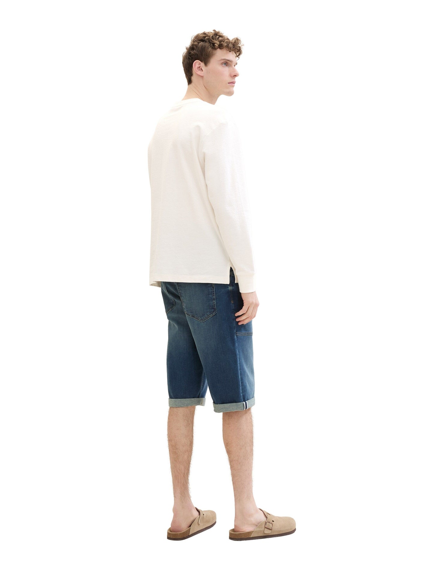Tom Tailor Herren Morris Overknee Shorts blau