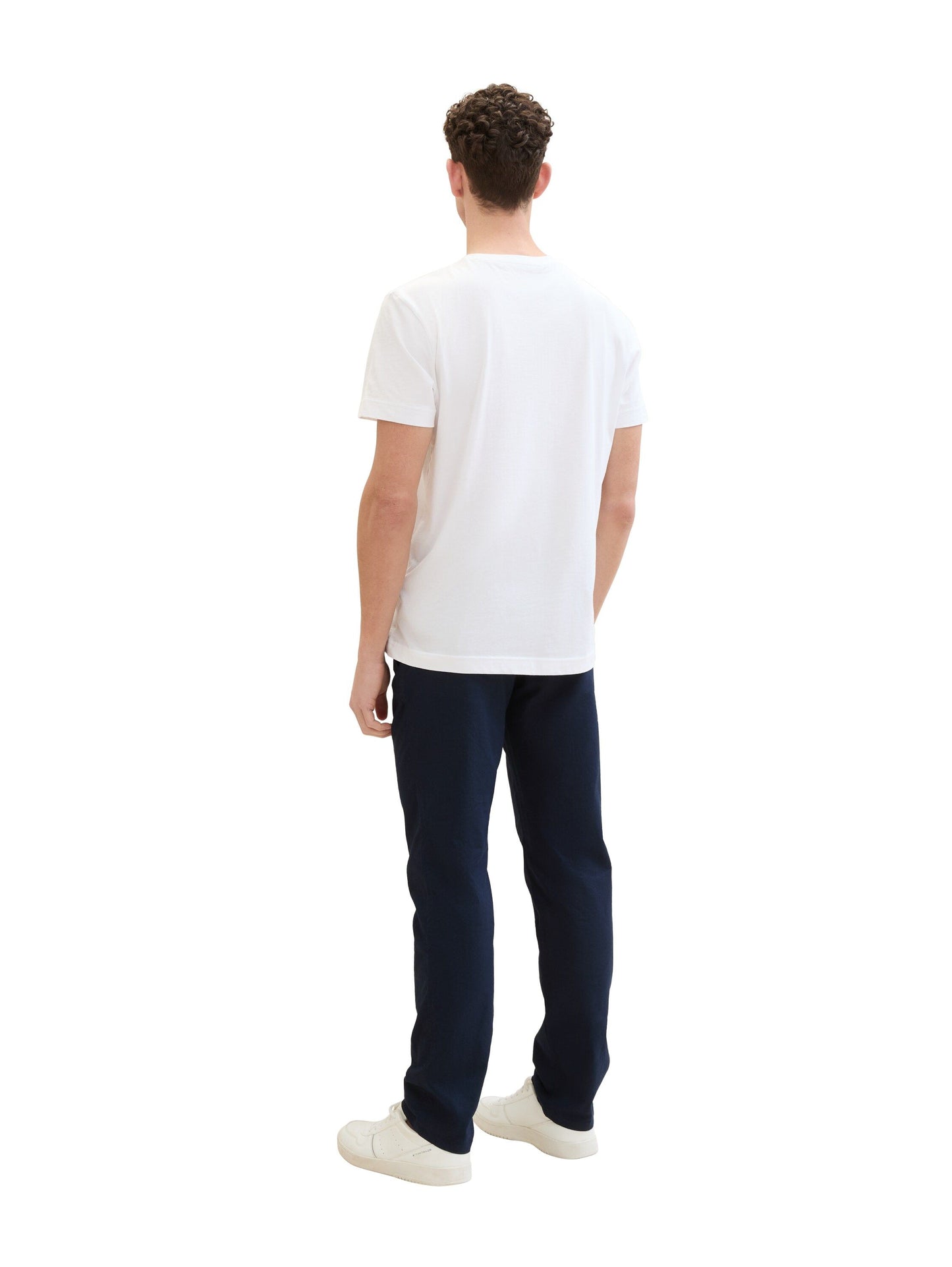 Tom Tailor Herren Chino Leinenhose blau