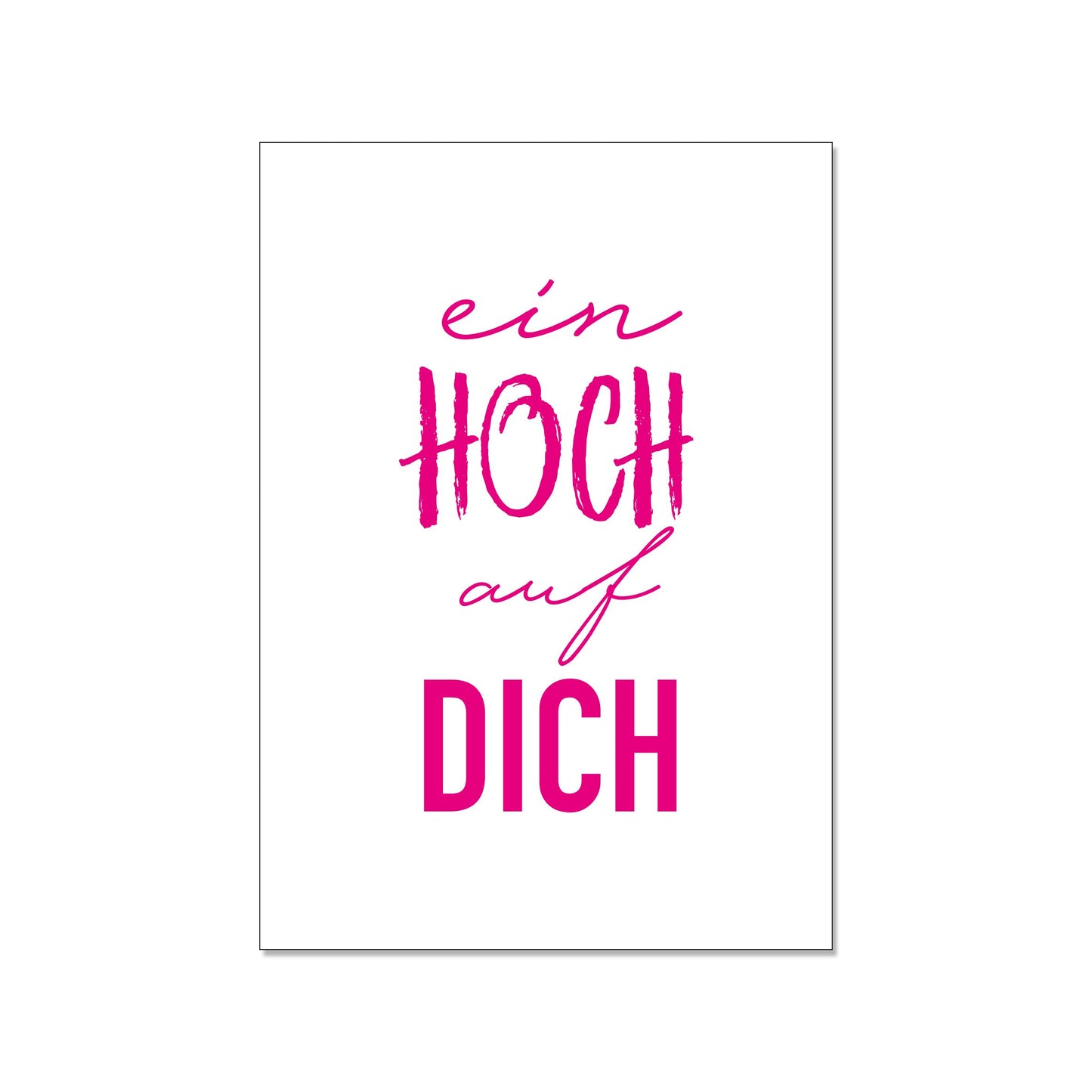 17;30 Postkarte hoch weiss