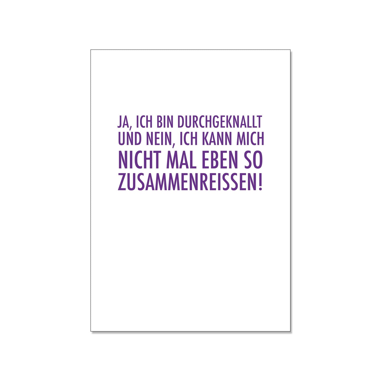 17;30 Postkarte hoch weiss