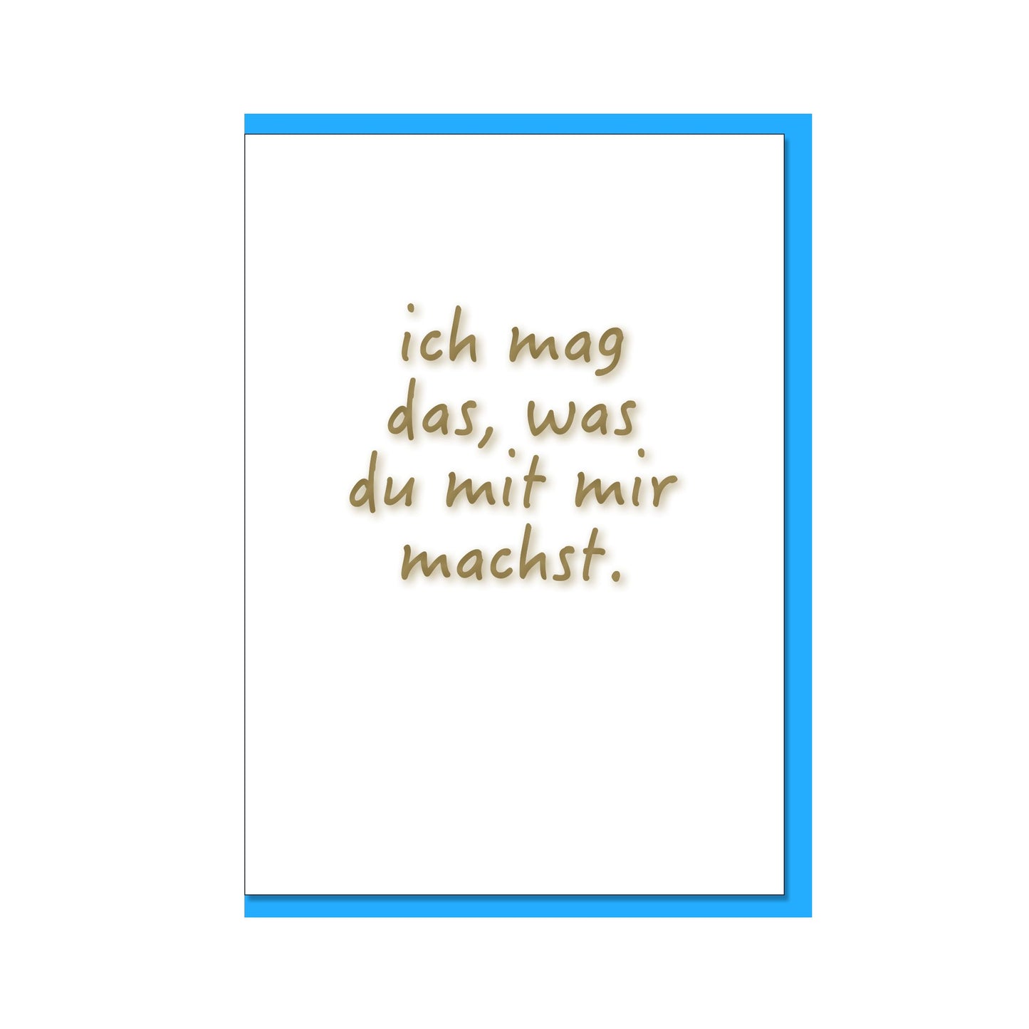 17;30 Faltkarte mit Umschlag hoch weiß blau
