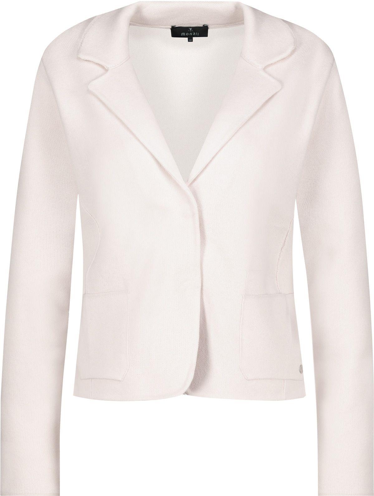 Monari Damen Strickblazer weiß