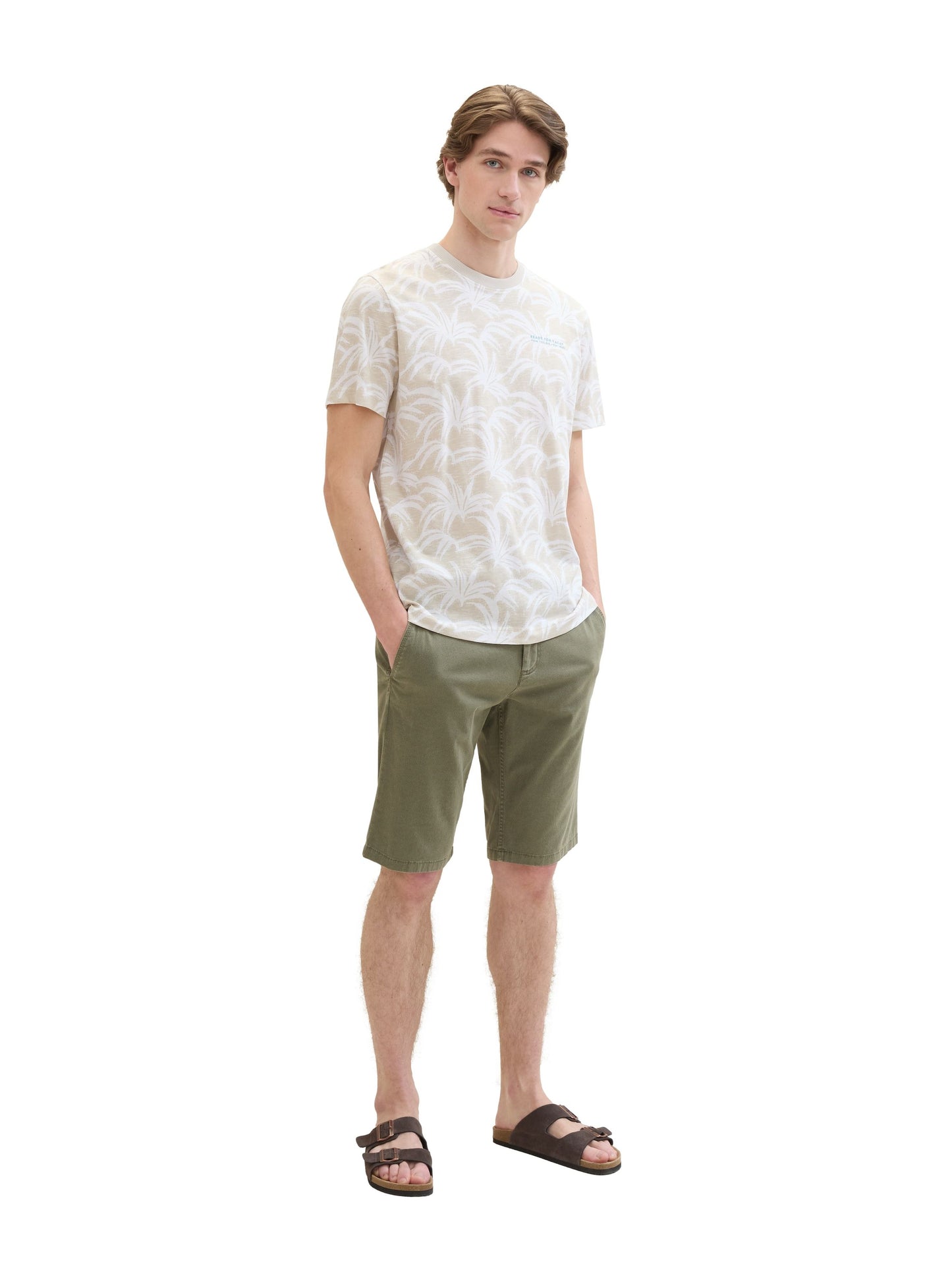Tom Tailor Herren Chinoshorts grün