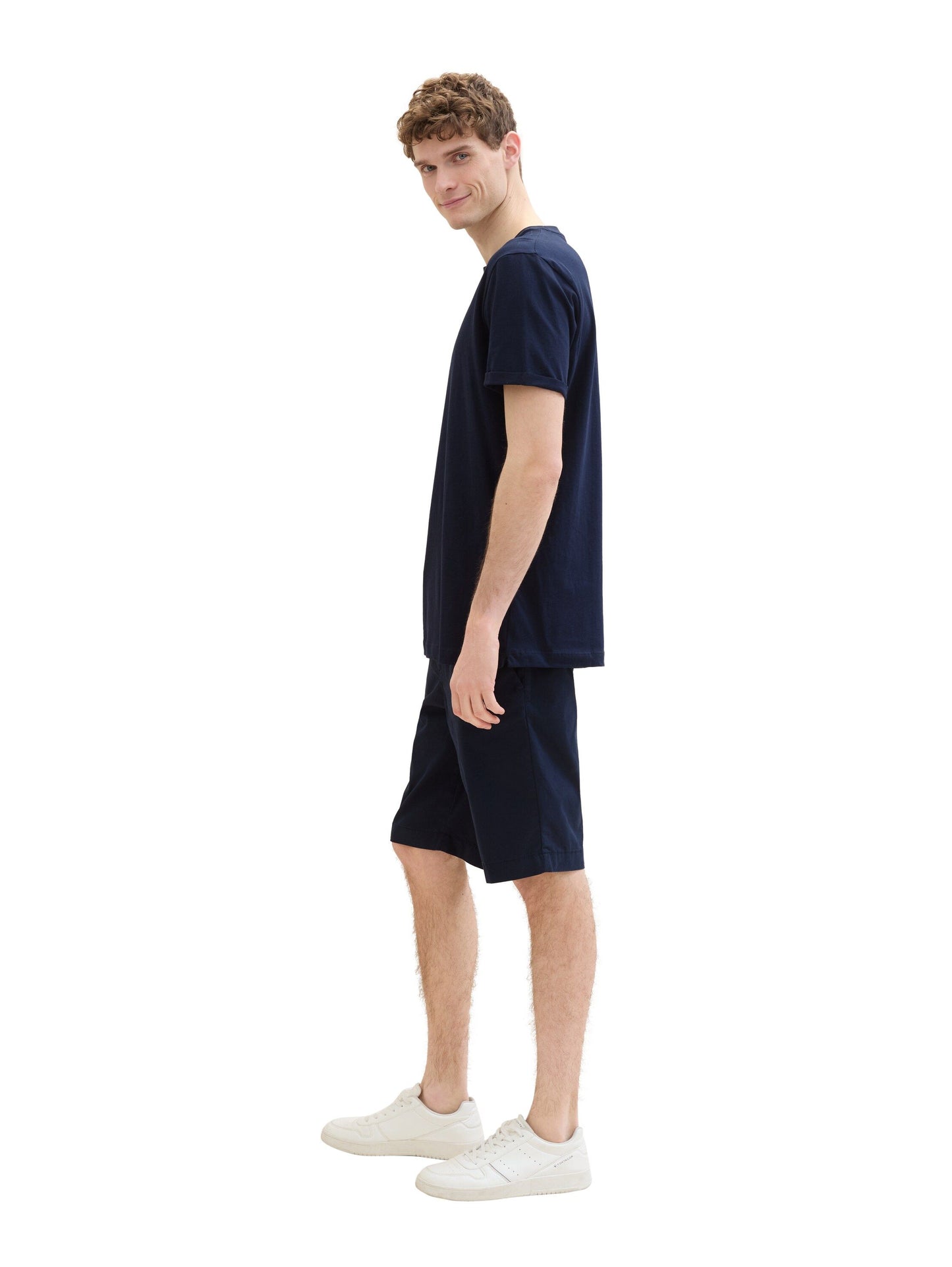 Tom Tailor Herren Tech Chino Shorts blau