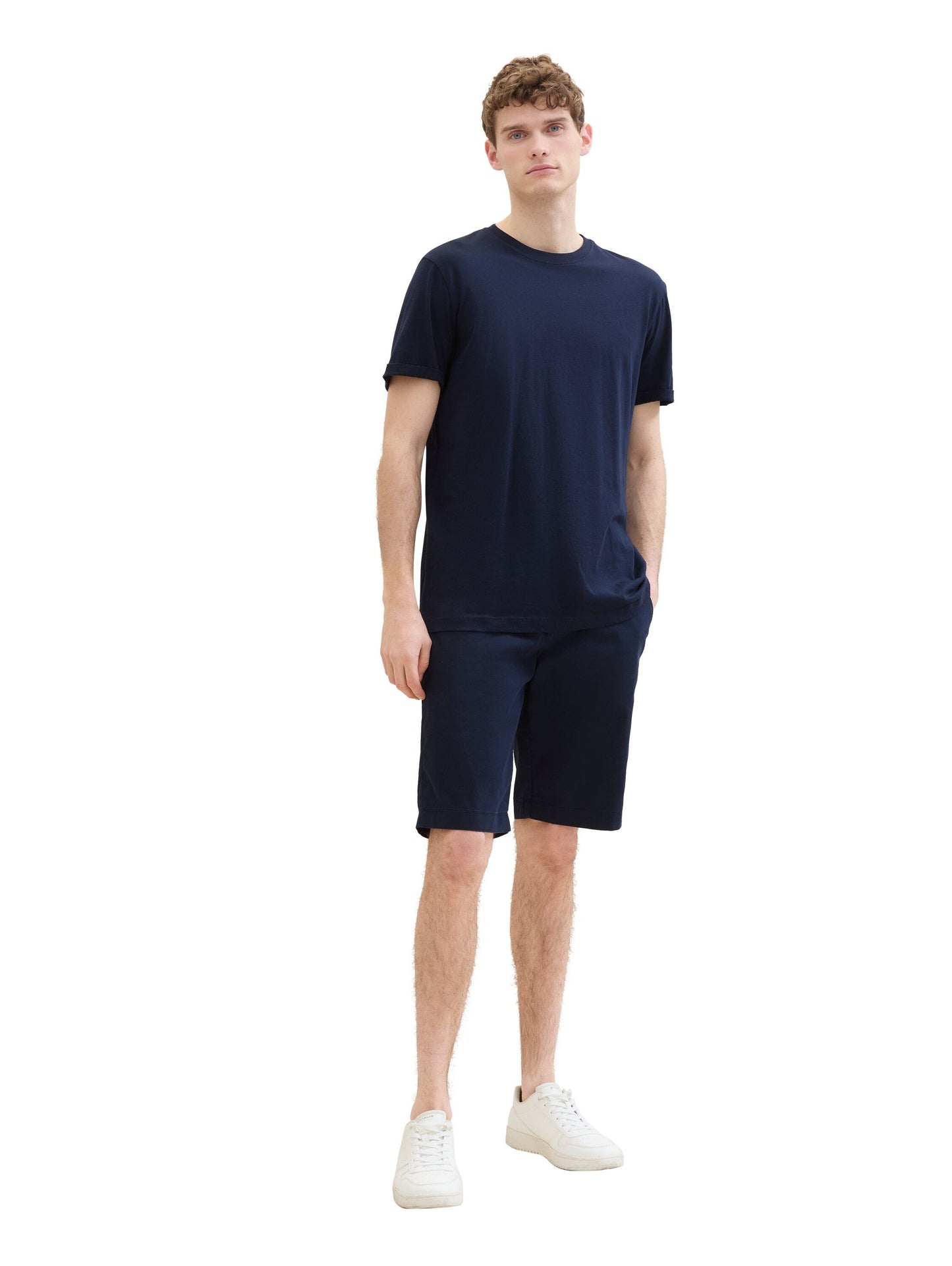Tom Tailor Herren Tech Chino Shorts blau