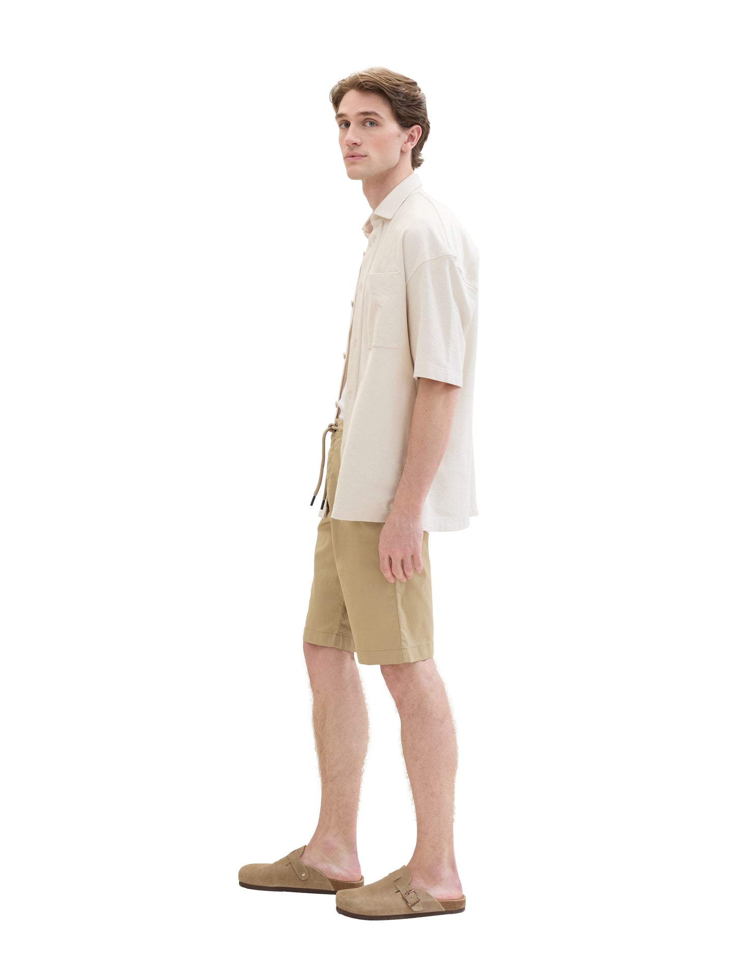 Tom Tailor Herren Tech Chino Shorts braun