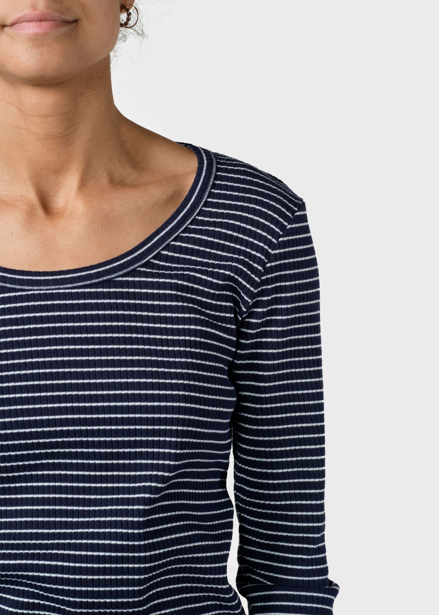 Klitmöller – Klitmöller Damen Shirt L/S rib tee stripes