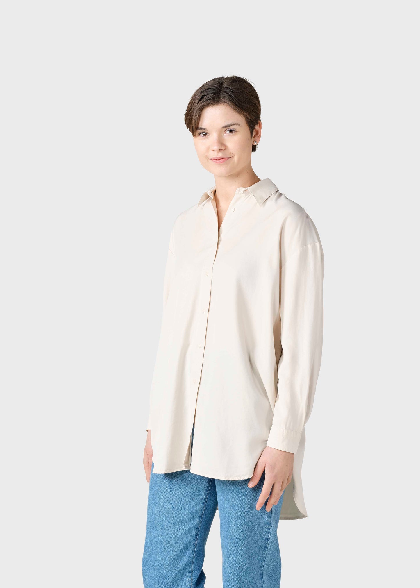Klitmöller Damen Shirt Ofelia lyocell shirt beige