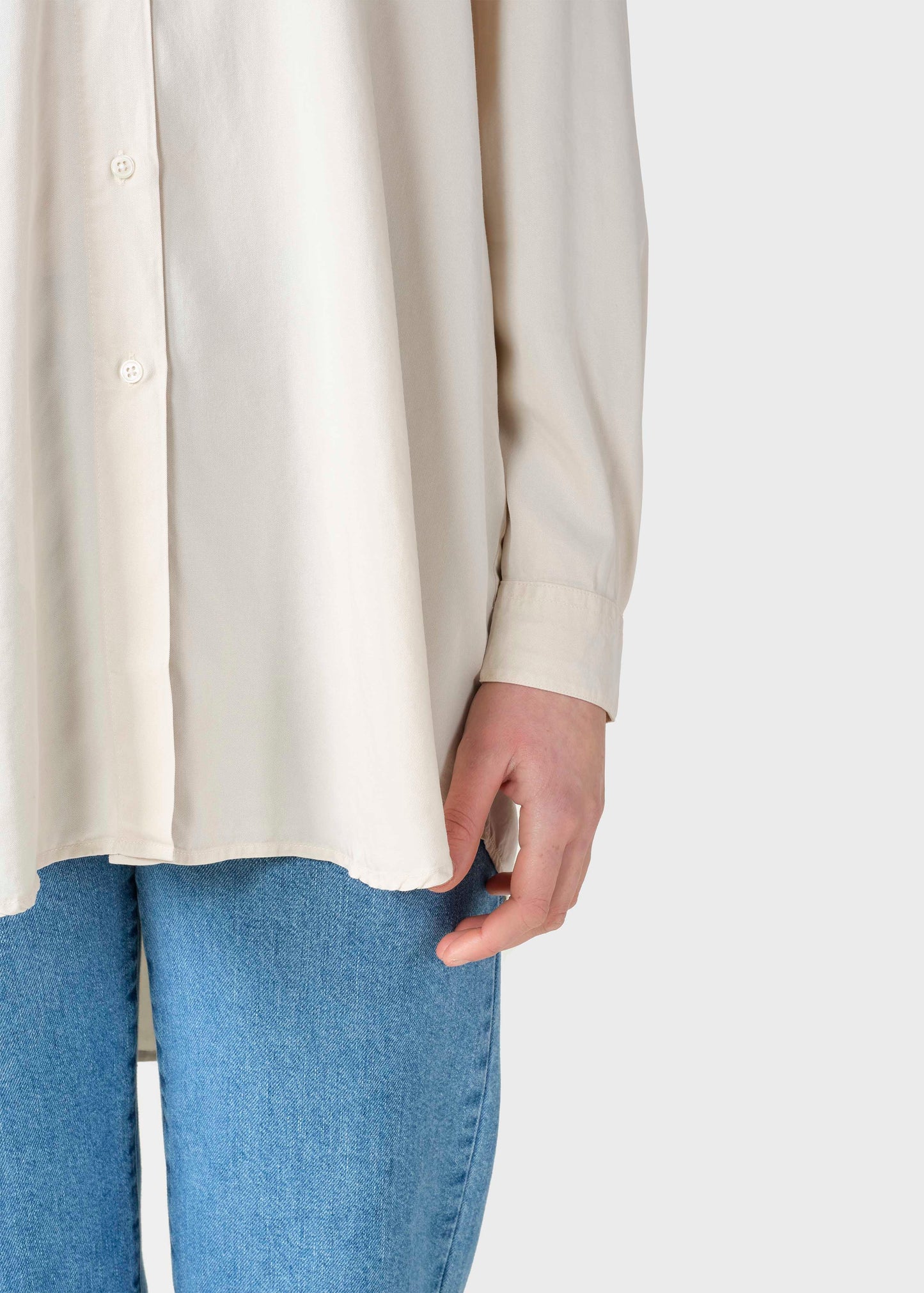 Klitmöller Damen Shirt Ofelia lyocell shirt beige