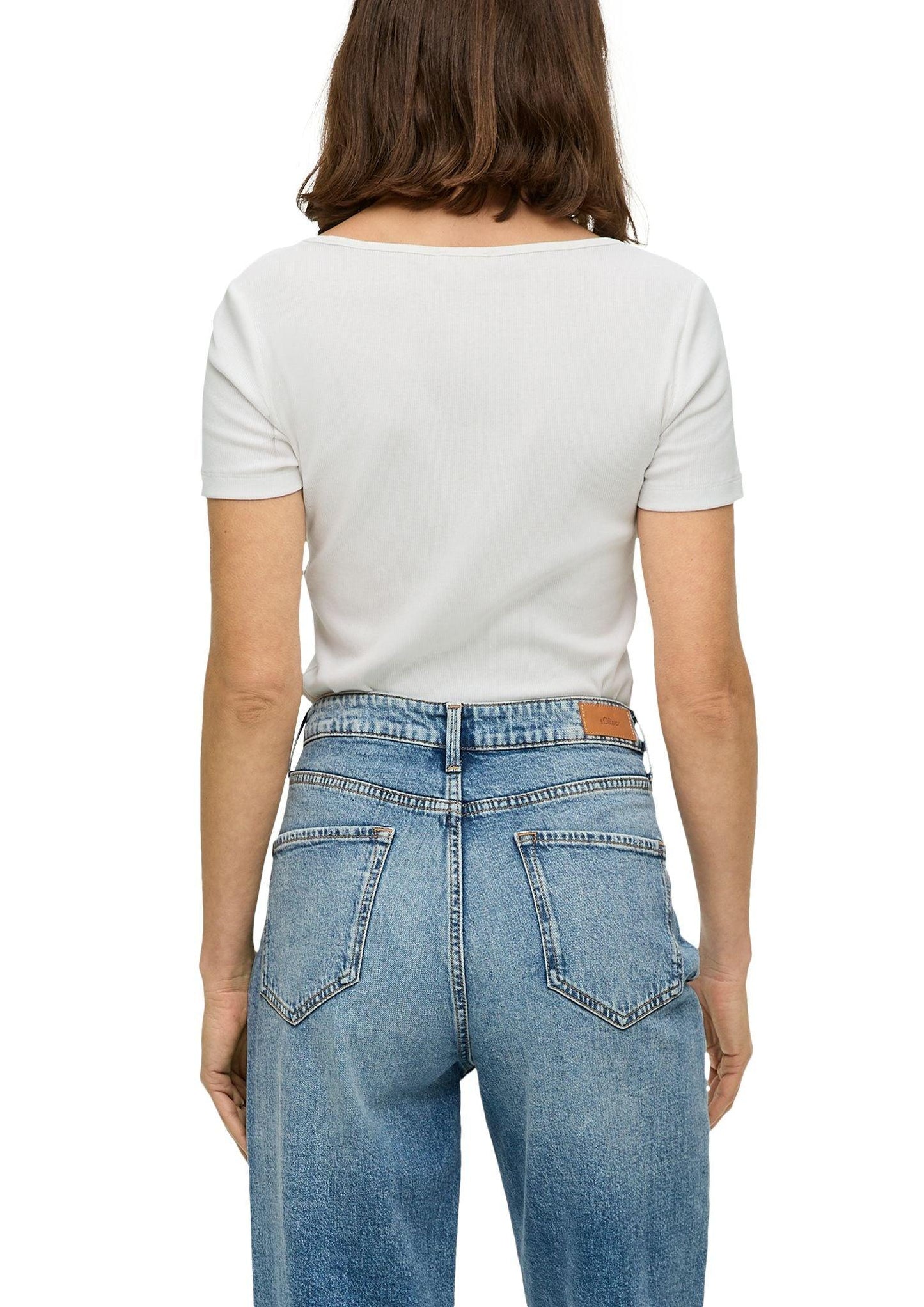 s. Oliver Damen Shirt weiß
