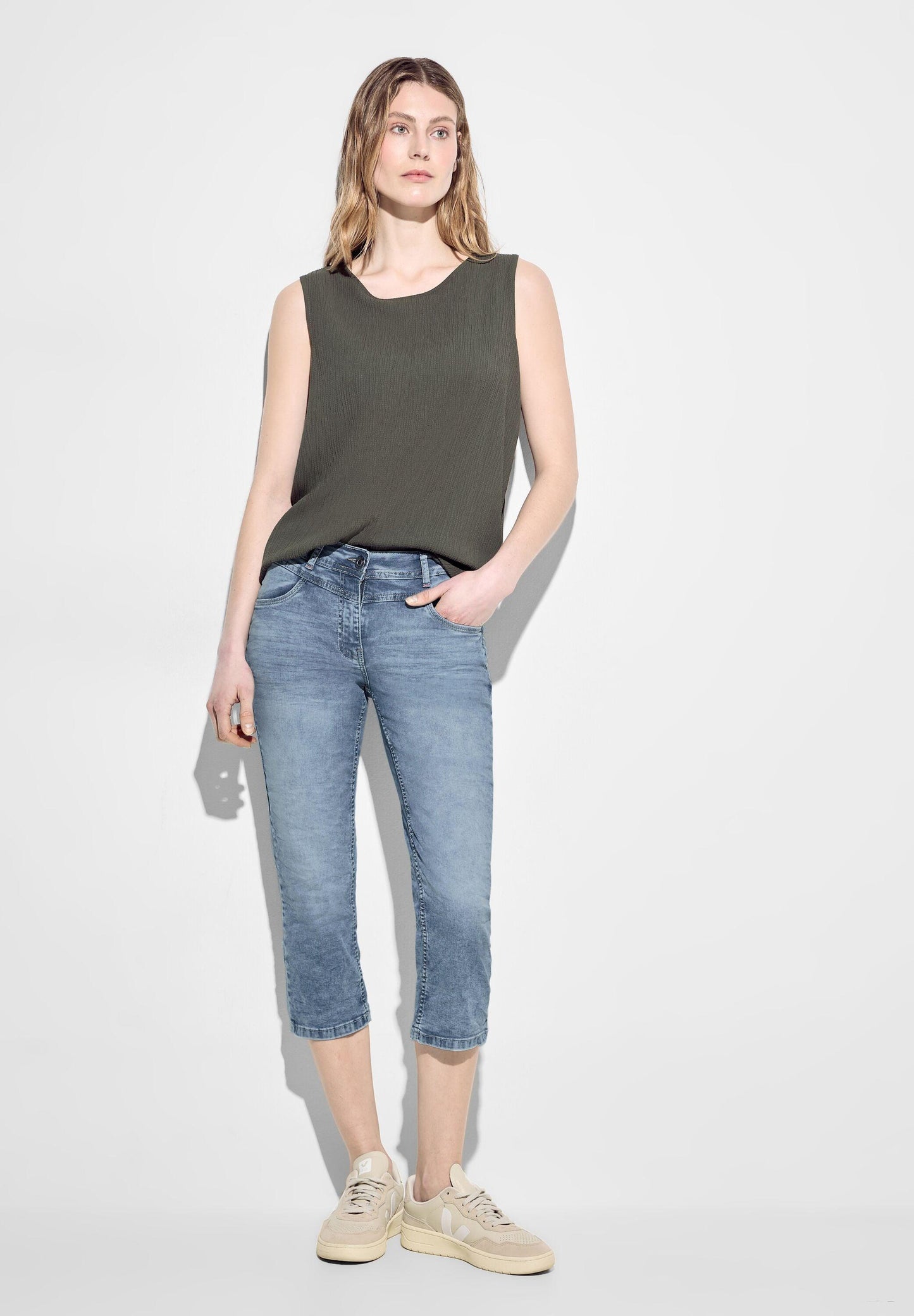 Cecil Damen Jeans blau