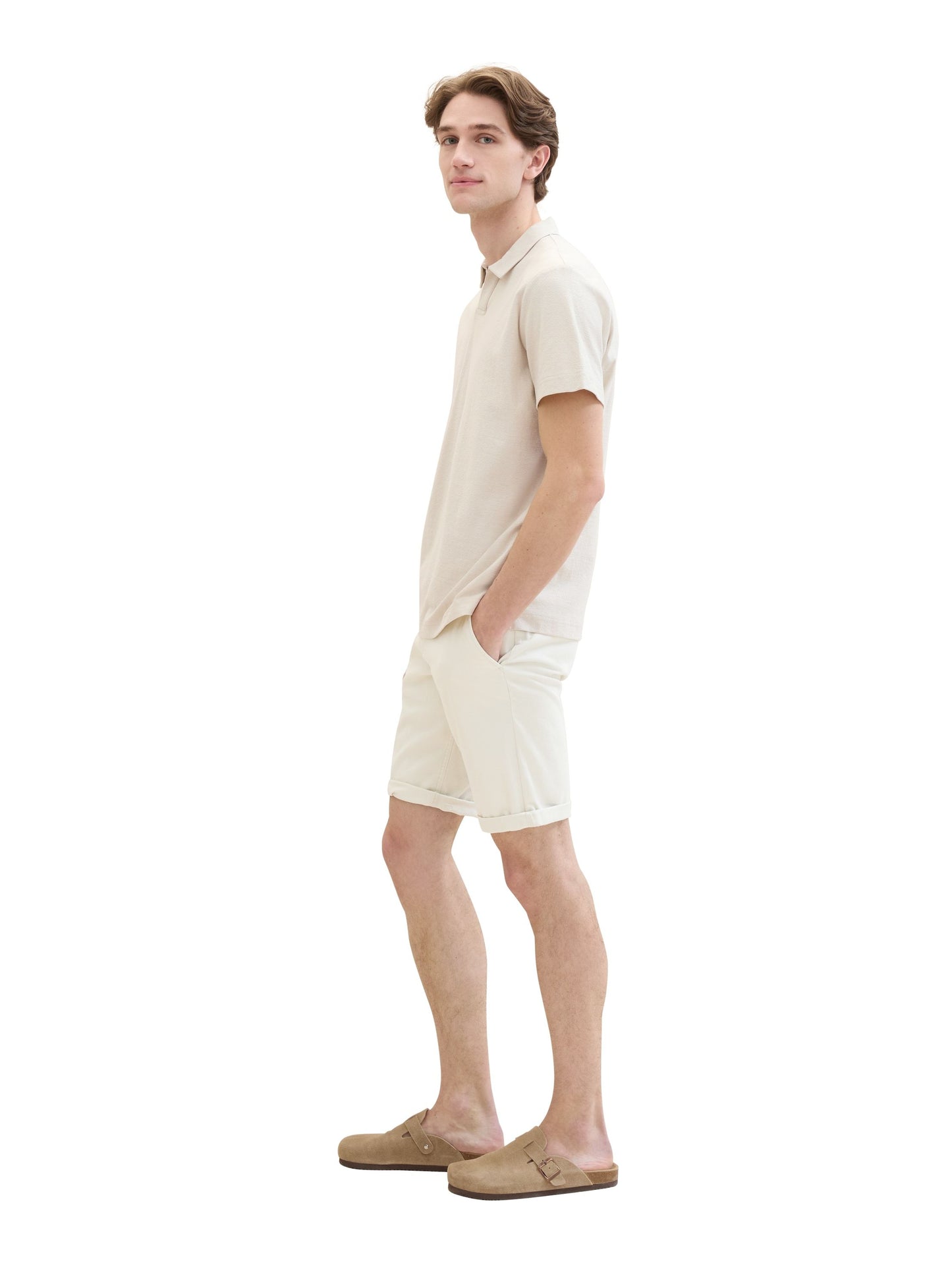 Tom Tailor Herren Shorts weiß
