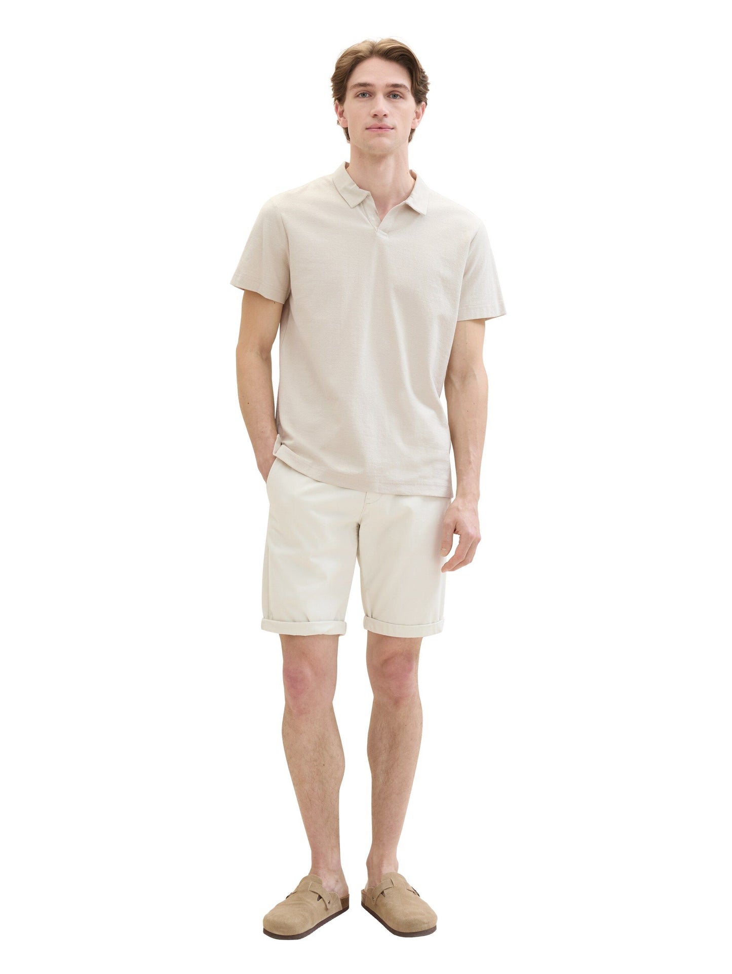 Tom Tailor Herren Shorts weiß
