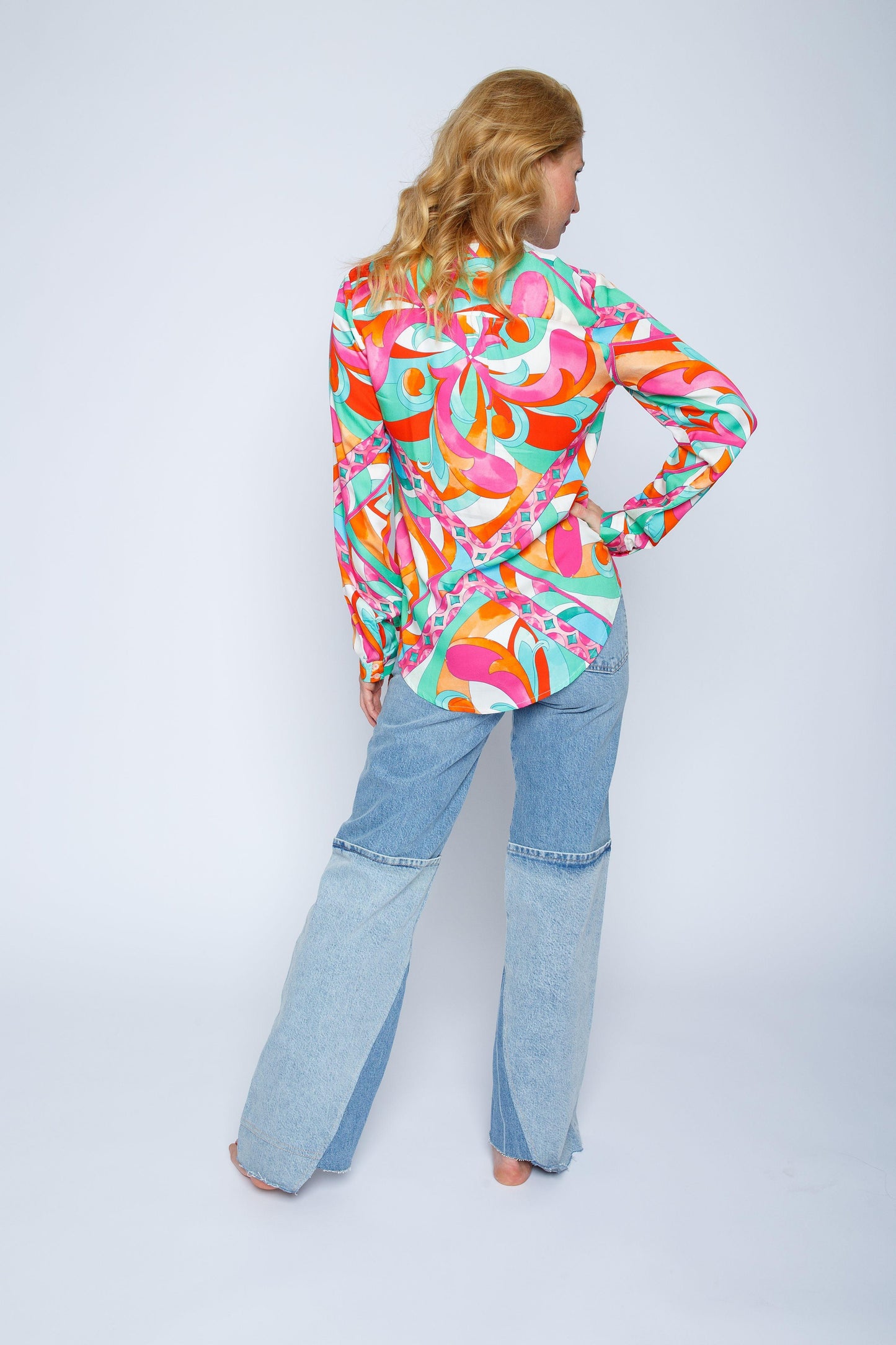 Emily van den Bergh Damen Bluse pink