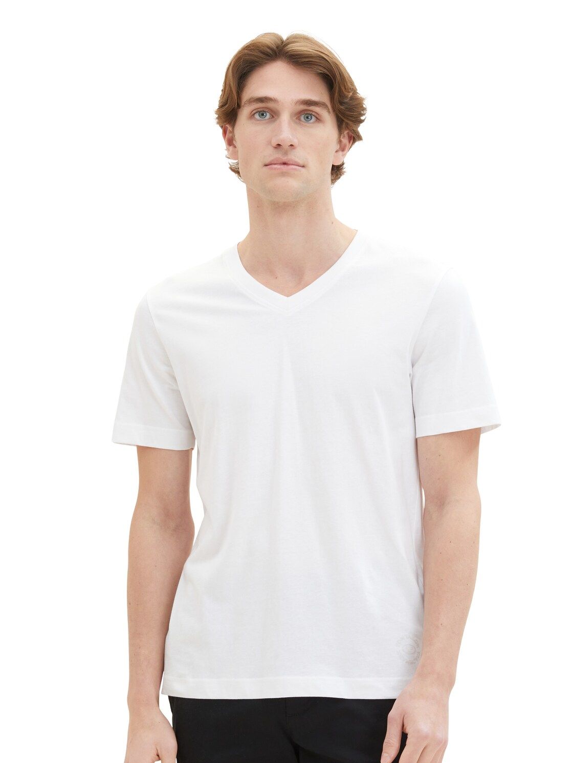Tom Tailor Herren T-Shirt 2er Pack weiß